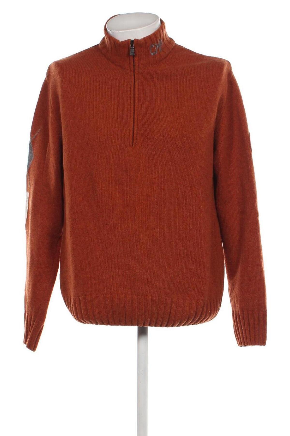 Мъжки пуловер Claudio Campione, Размер XL, Цвят Оранжев, Цена 18,36 лв.