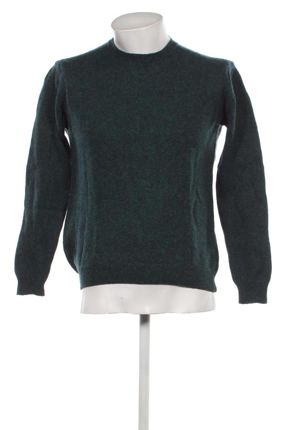Мъжки пуловер Cortefiel, Размер M, Цвят Зелен, Цена 9,52 лв.