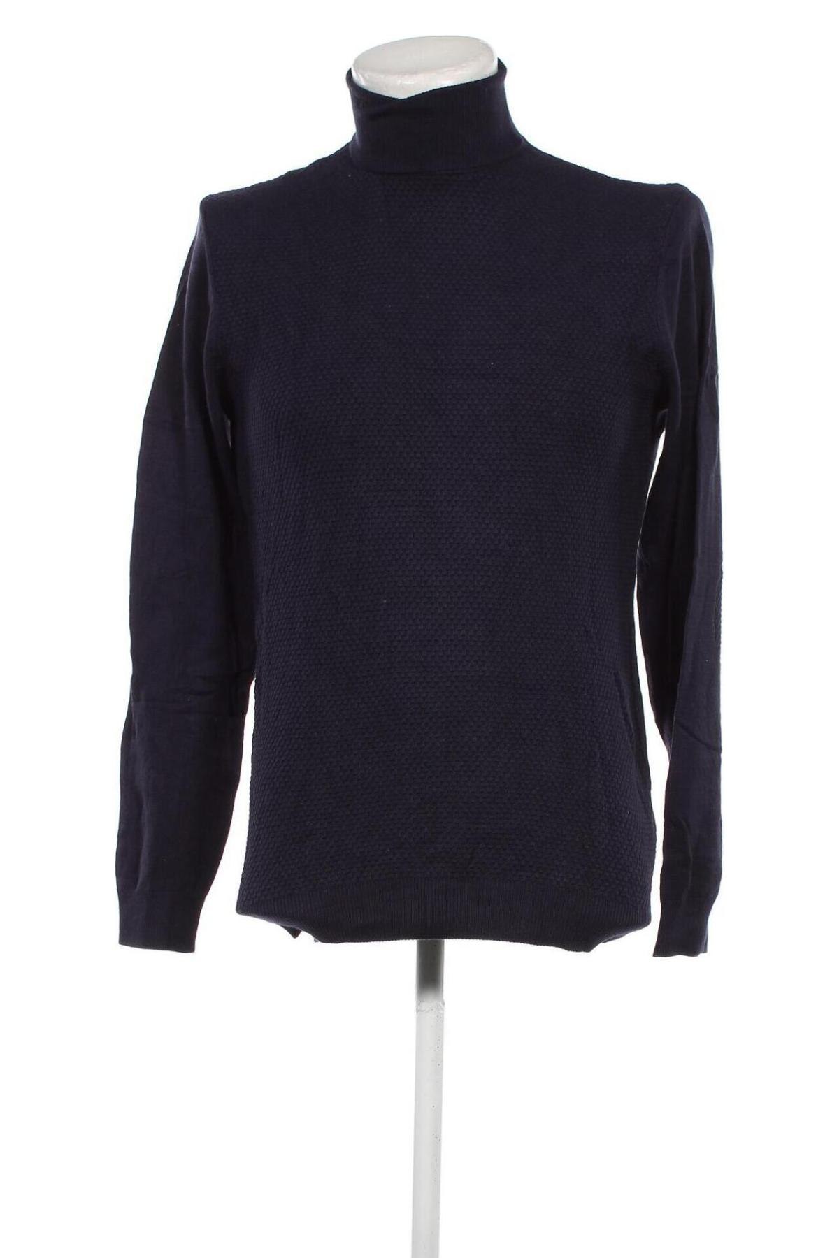 Ανδρικό πουλόβερ Cotton&silk, Μέγεθος XL, Χρώμα Μπλέ, Τιμή 6,46 €