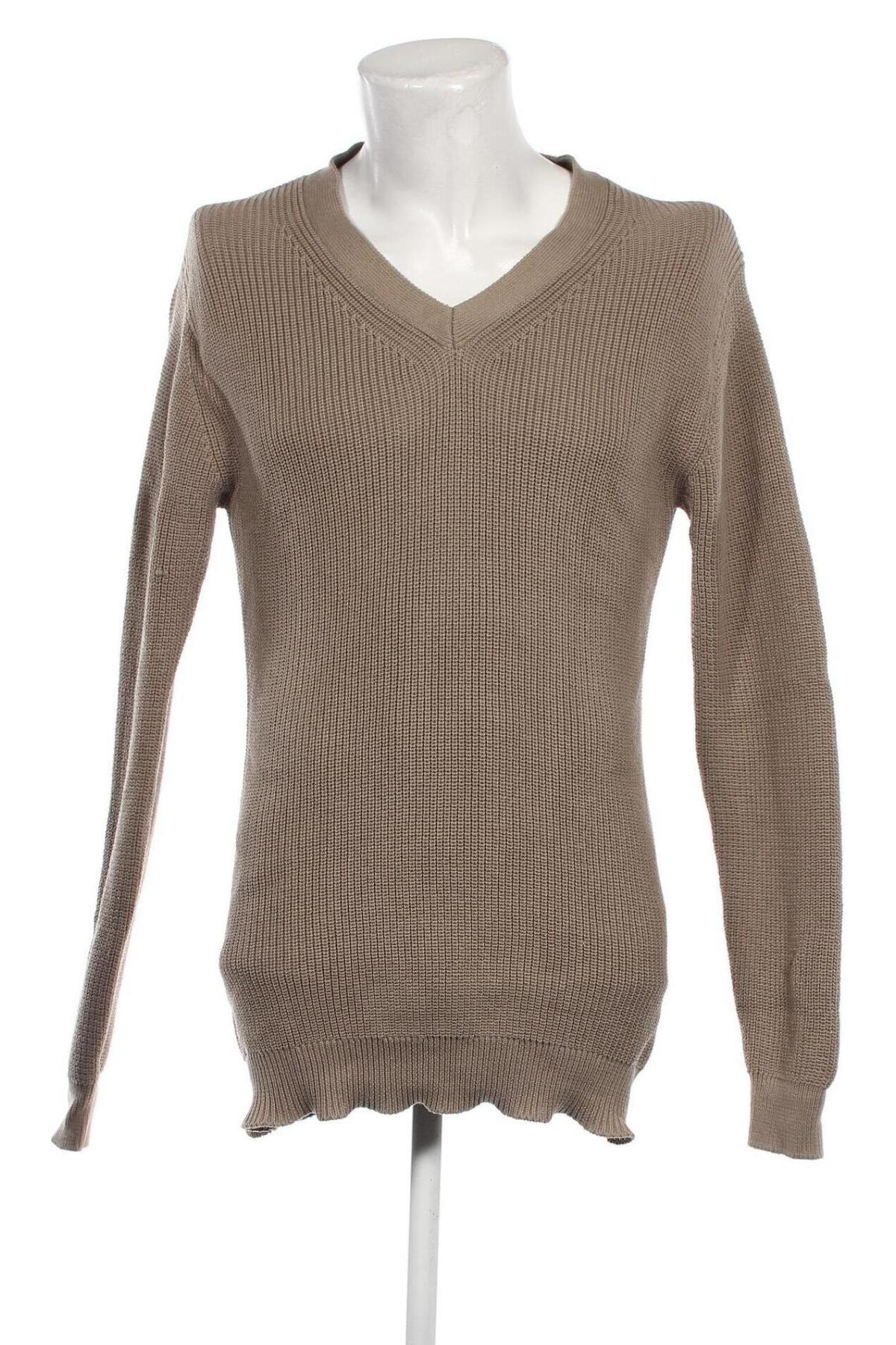 Herrenpullover Dan Fox X About You, Größe L, Farbe Beige, Preis 11,99 €