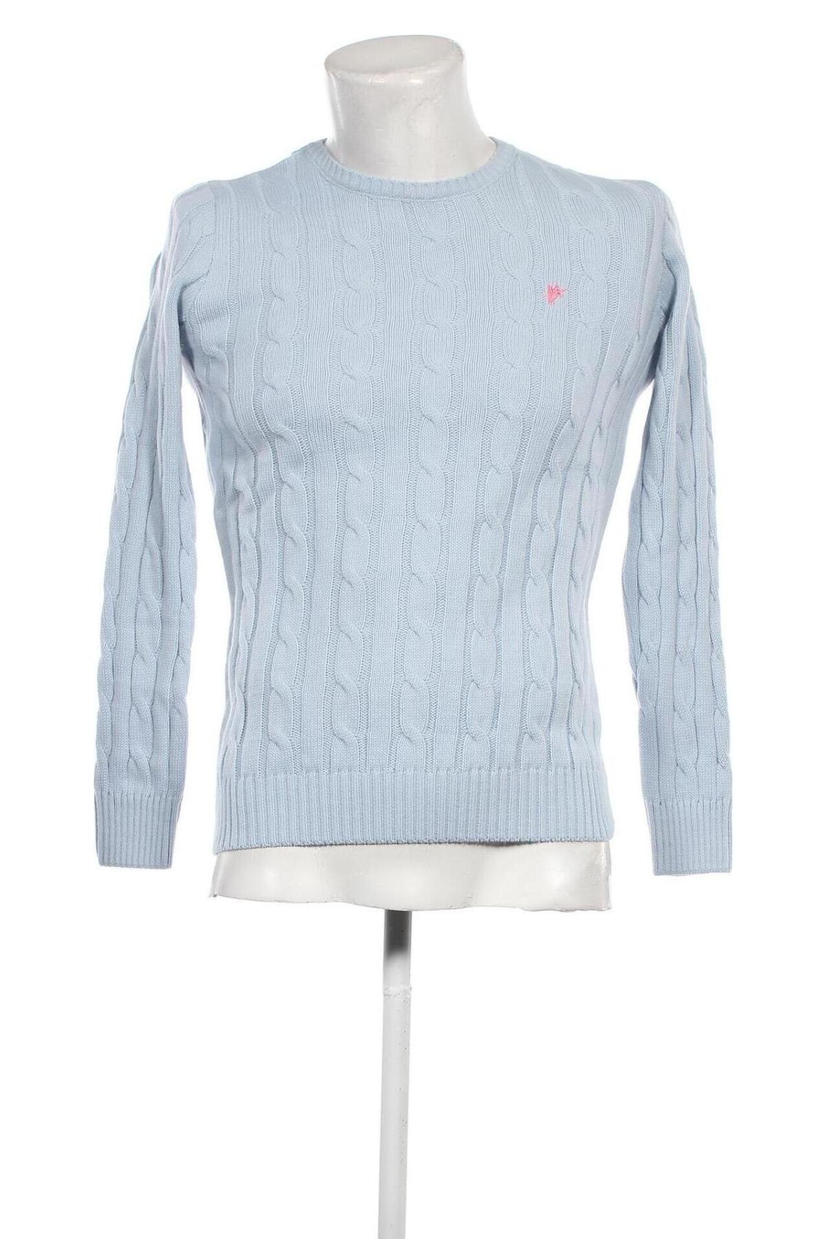 Мъжки пуловер Denim Culture, Размер S, Цвят Син, Цена 77,00 лв.