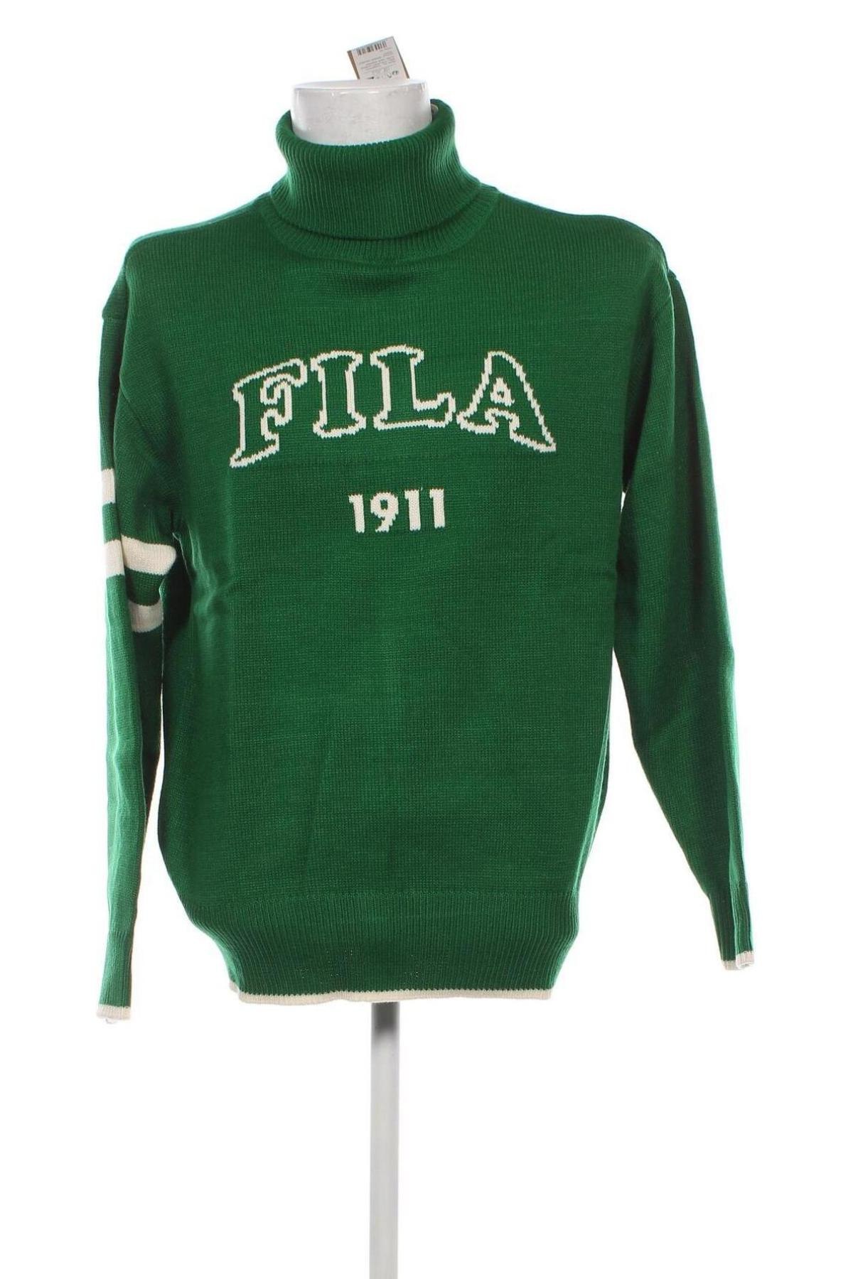 Herrenpullover FILA, Größe M, Farbe Grün, Preis 18,04 €