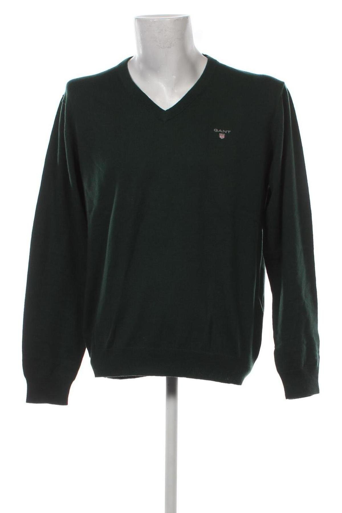 Ανδρικό πουλόβερ Gant, Μέγεθος XL, Χρώμα Πράσινο, Τιμή 52,58 €
