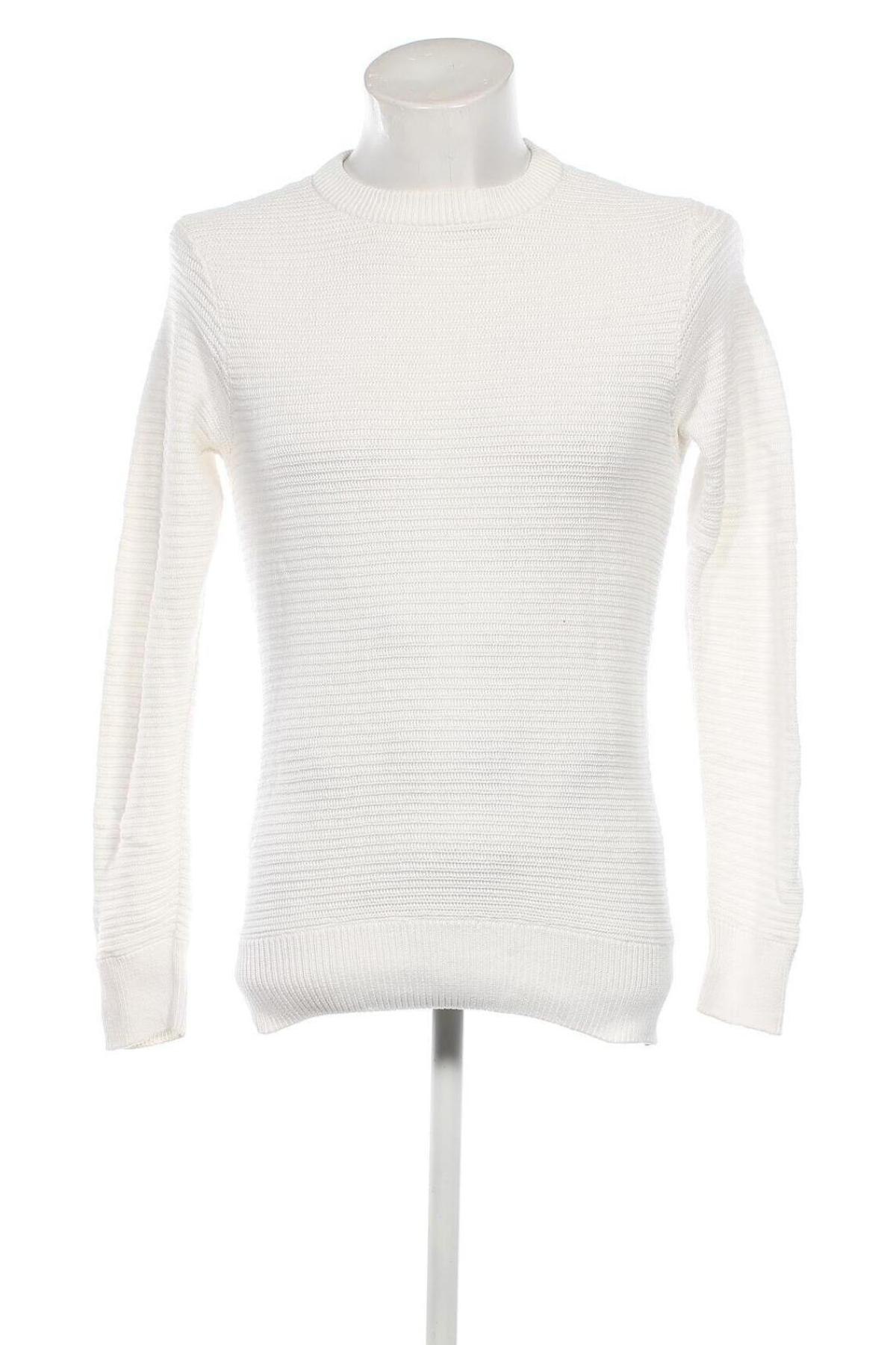 Мъжки пуловер H&M L.O.G.G., Размер XS, Цвят Бял, Цена 8,70 лв.
