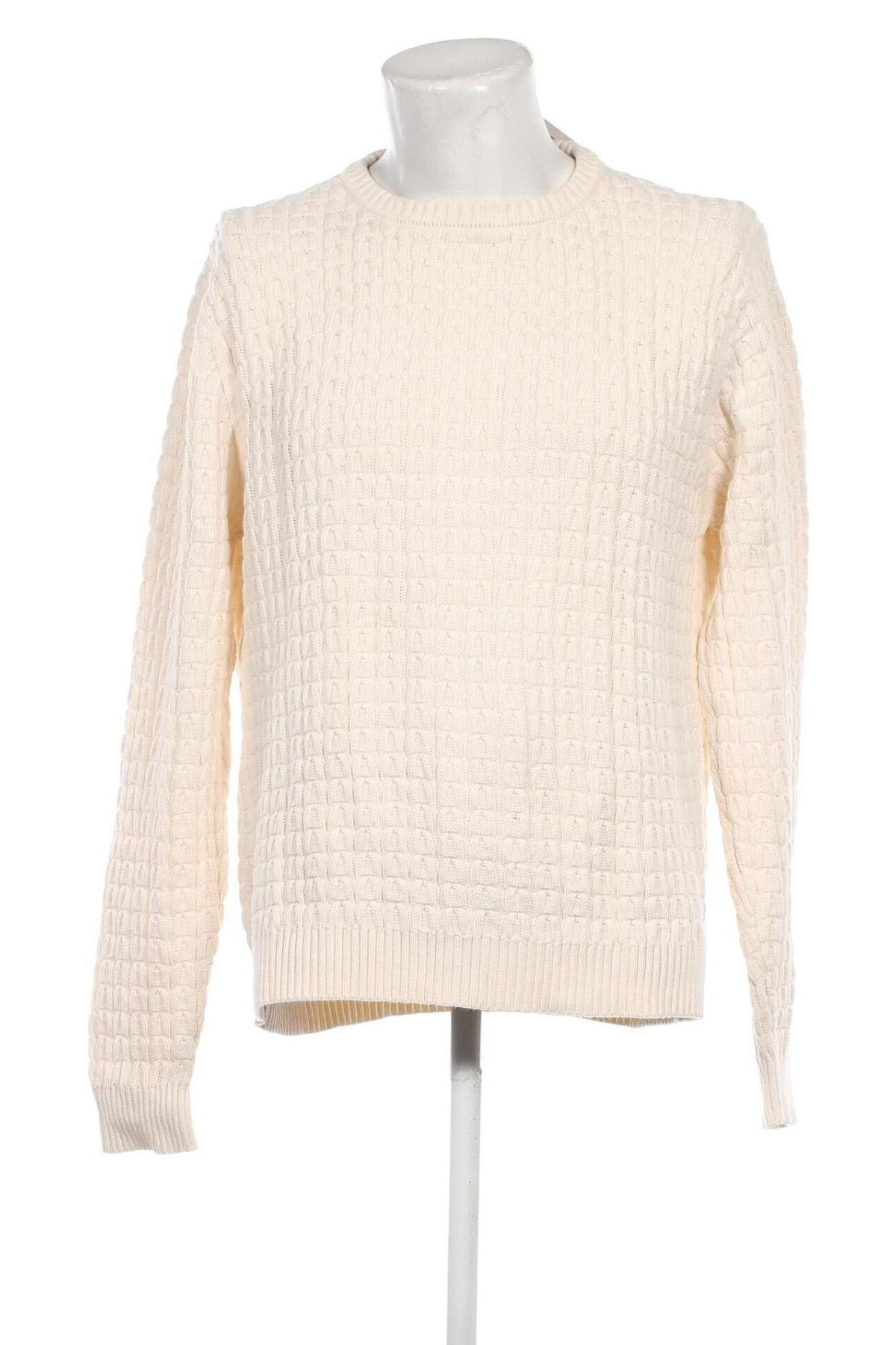 Ανδρικό πουλόβερ H&M L.O.G.G., Μέγεθος XL, Χρώμα Εκρού, Τιμή 7,36 €