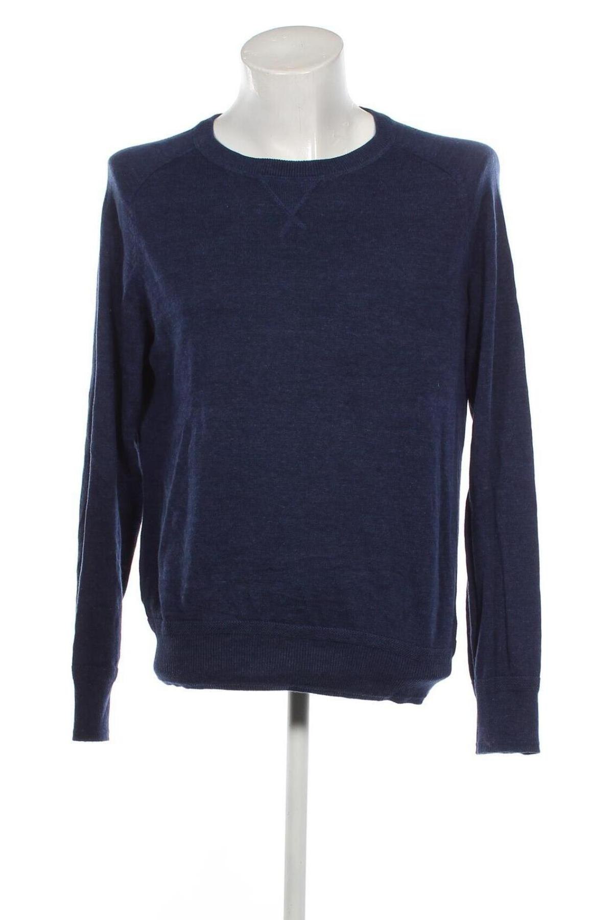 Мъжки пуловер H&M L.O.G.G., Размер L, Цвят Син, Цена 8,99 лв.