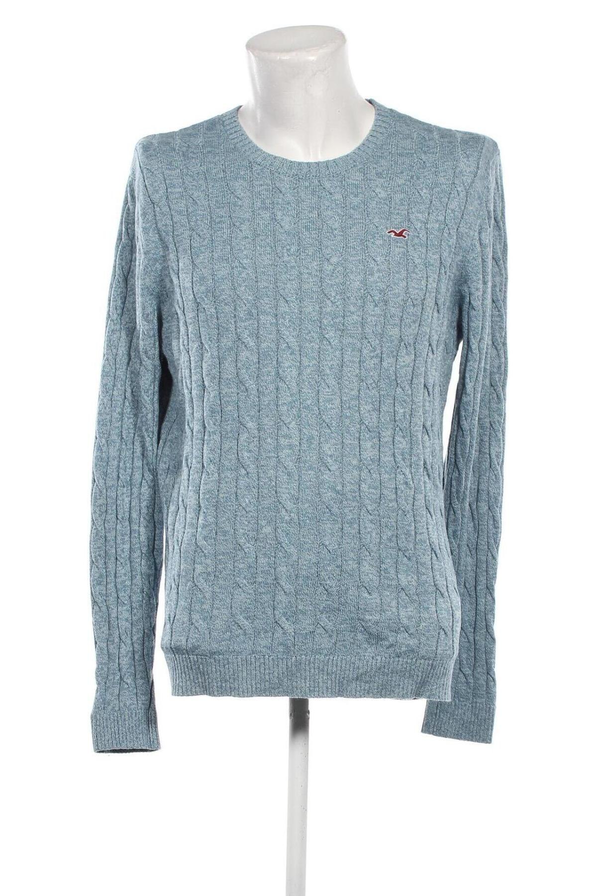 Ανδρικό πουλόβερ Hollister, Μέγεθος XL, Χρώμα Μπλέ, Τιμή 21,03 €