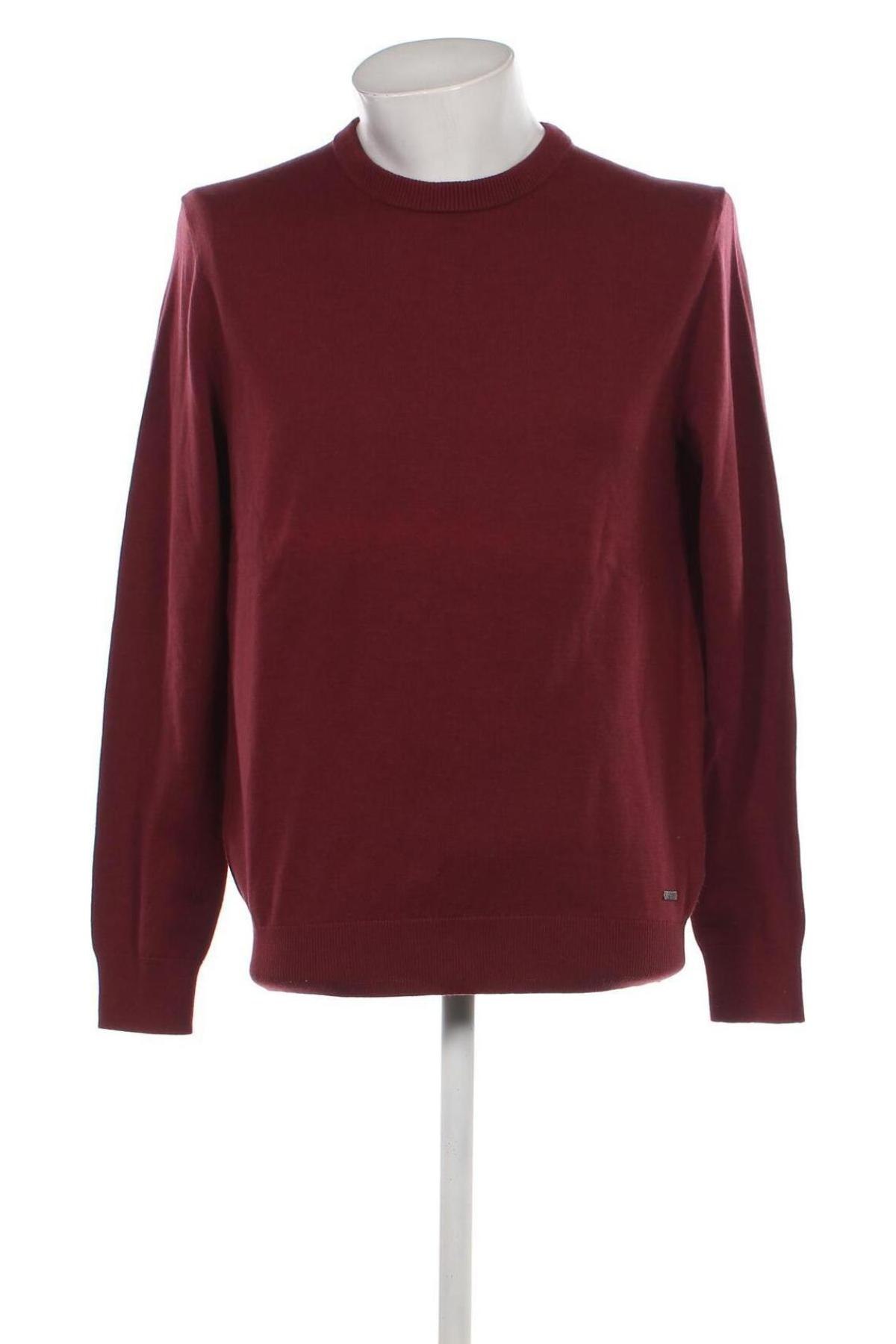 Мъжки пуловер Hugo Boss, Размер L, Цвят Червен, Цена 203,20 лв.