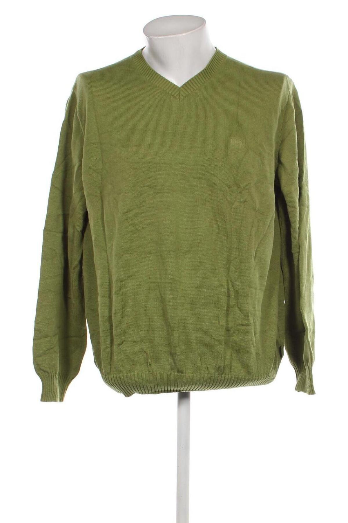 Мъжки пуловер Hugo Boss, Размер XXL, Цвят Зелен, Цена 54,80 лв.