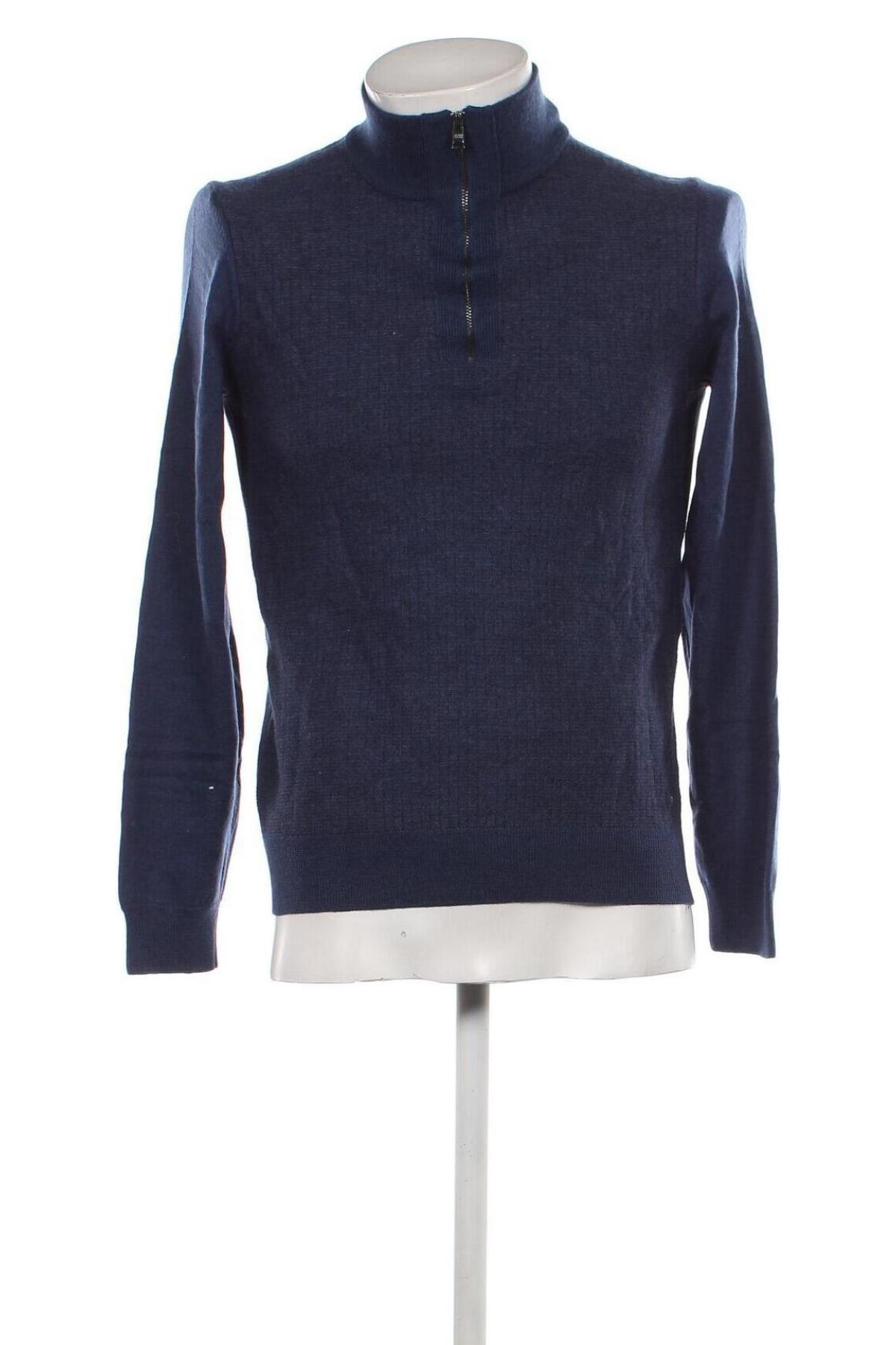 Herrenpullover Hugo Boss, Größe S, Farbe Blau, Preis 95,34 €