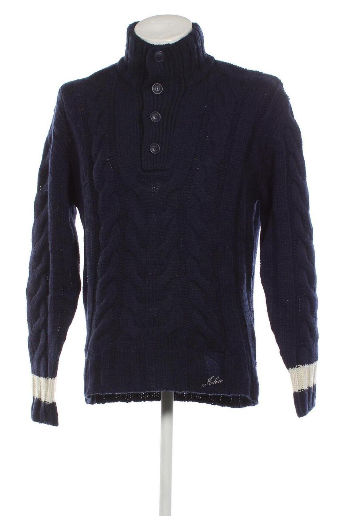 Мъжки пуловер John Ashford, Размер XL, Цвят Син, Цена 16,32 лв.