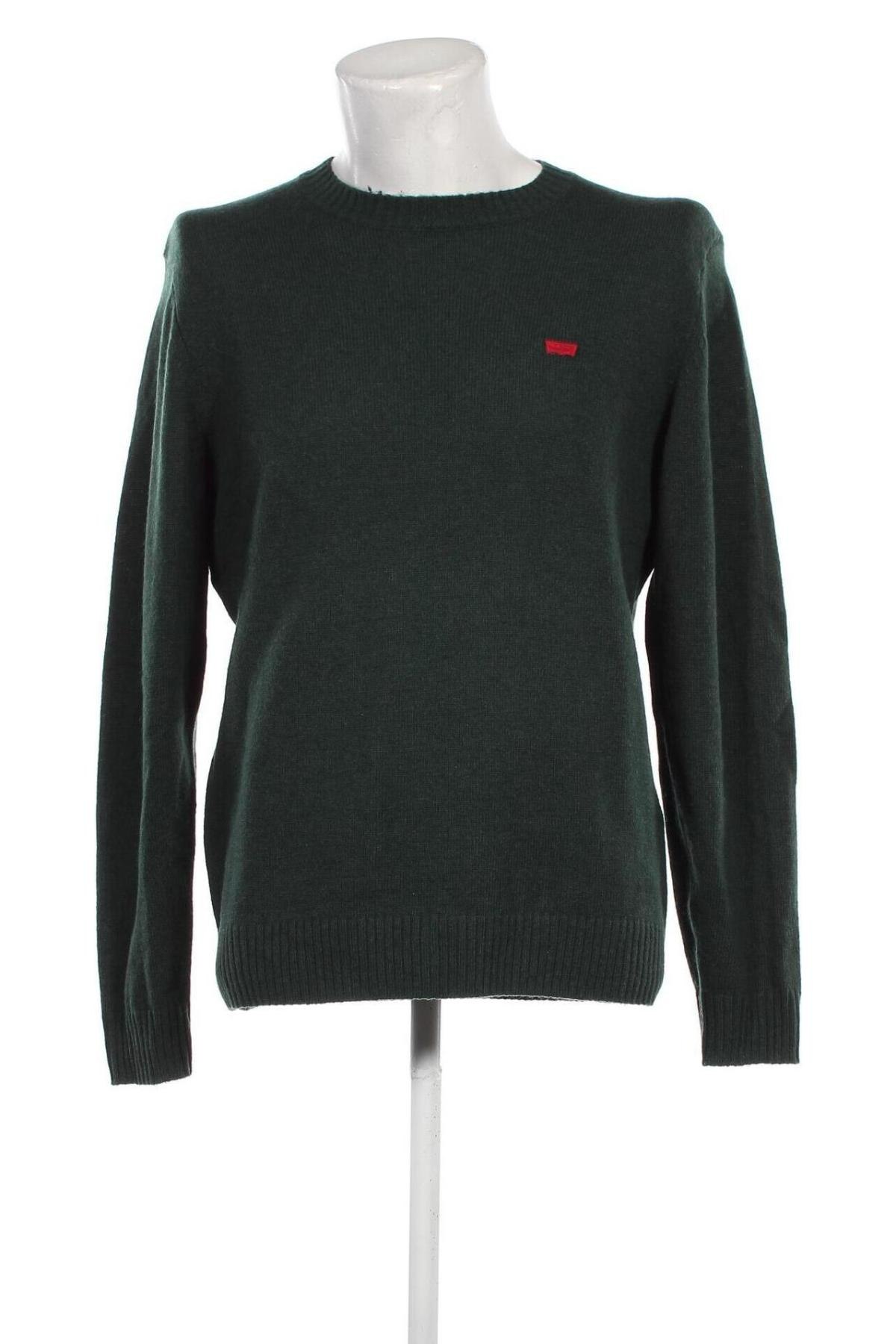 Мъжки пуловер Levi's, Размер L, Цвят Зелен, Цена 140,00 лв.