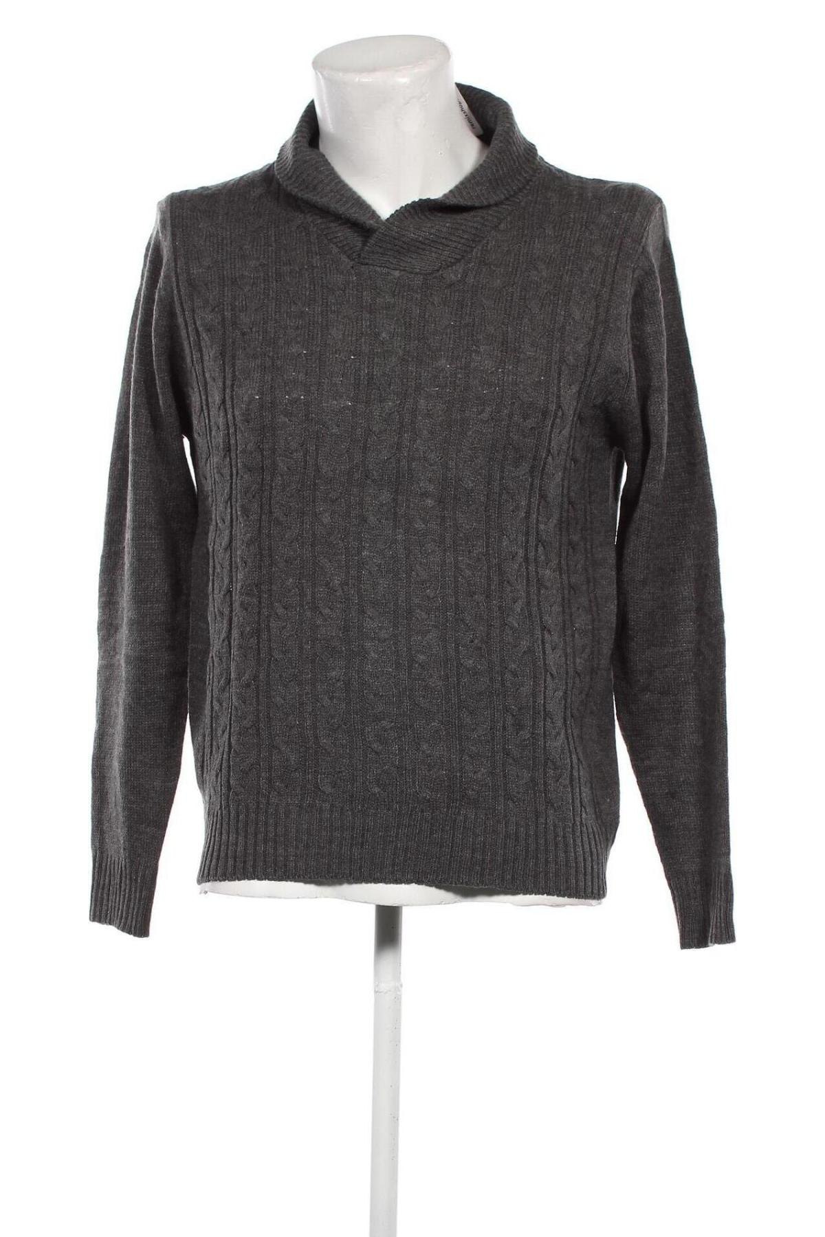 Ανδρικό πουλόβερ M.X.O, Μέγεθος M, Χρώμα Γκρί, Τιμή 5,38 €