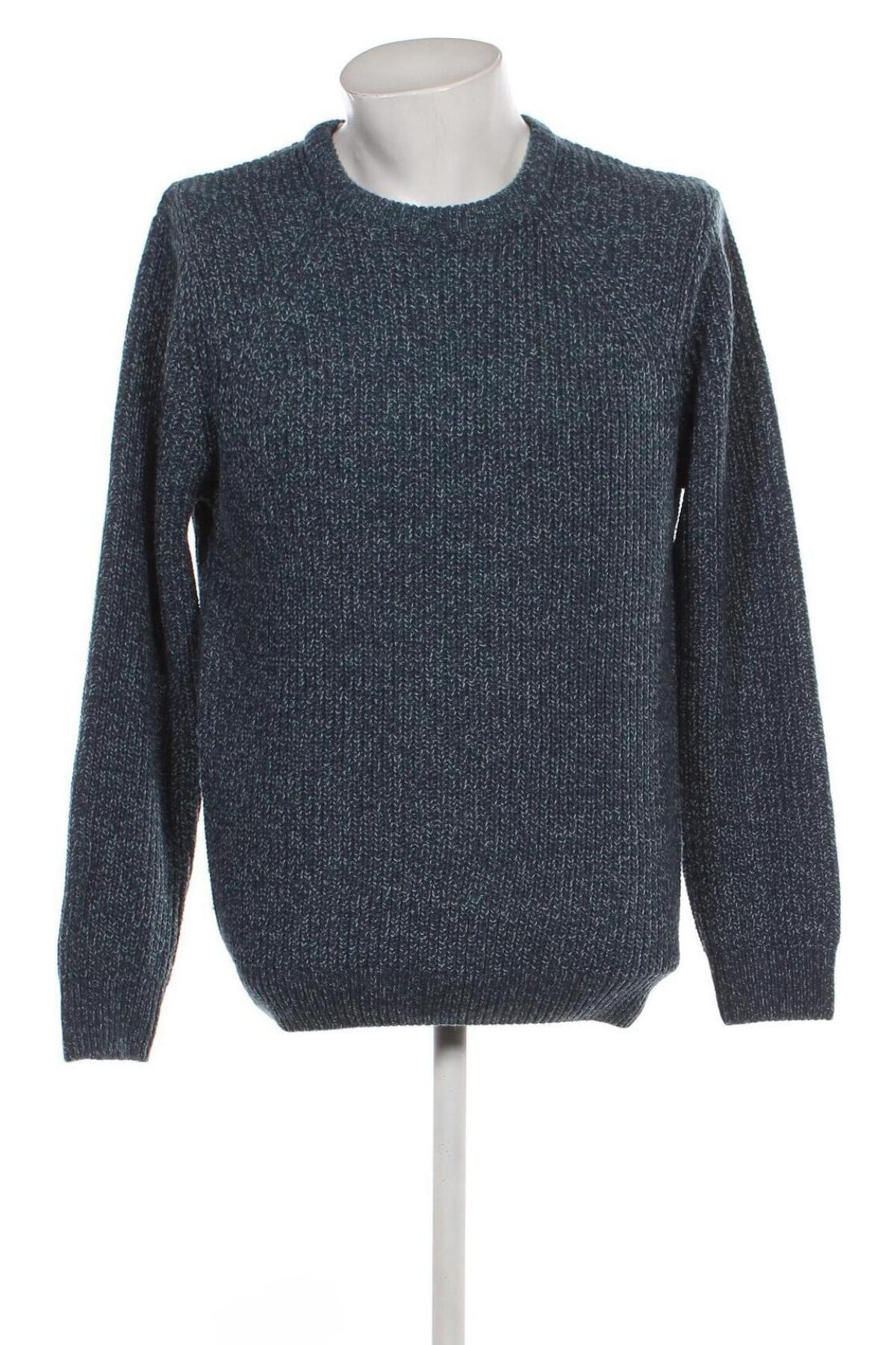 Мъжки пуловер Marks & Spencer, Размер L, Цвят Син, Цена 14,58 лв.
