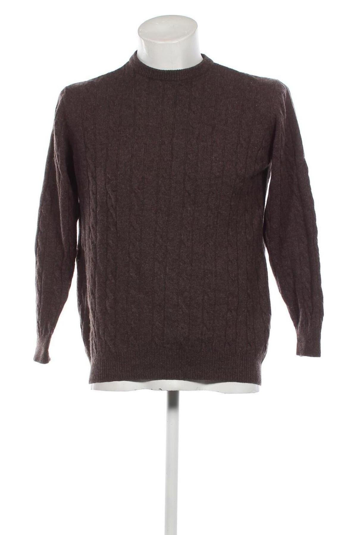 Мъжки пуловер Marks & Spencer, Размер M, Цвят Кафяв, Цена 14,58 лв.