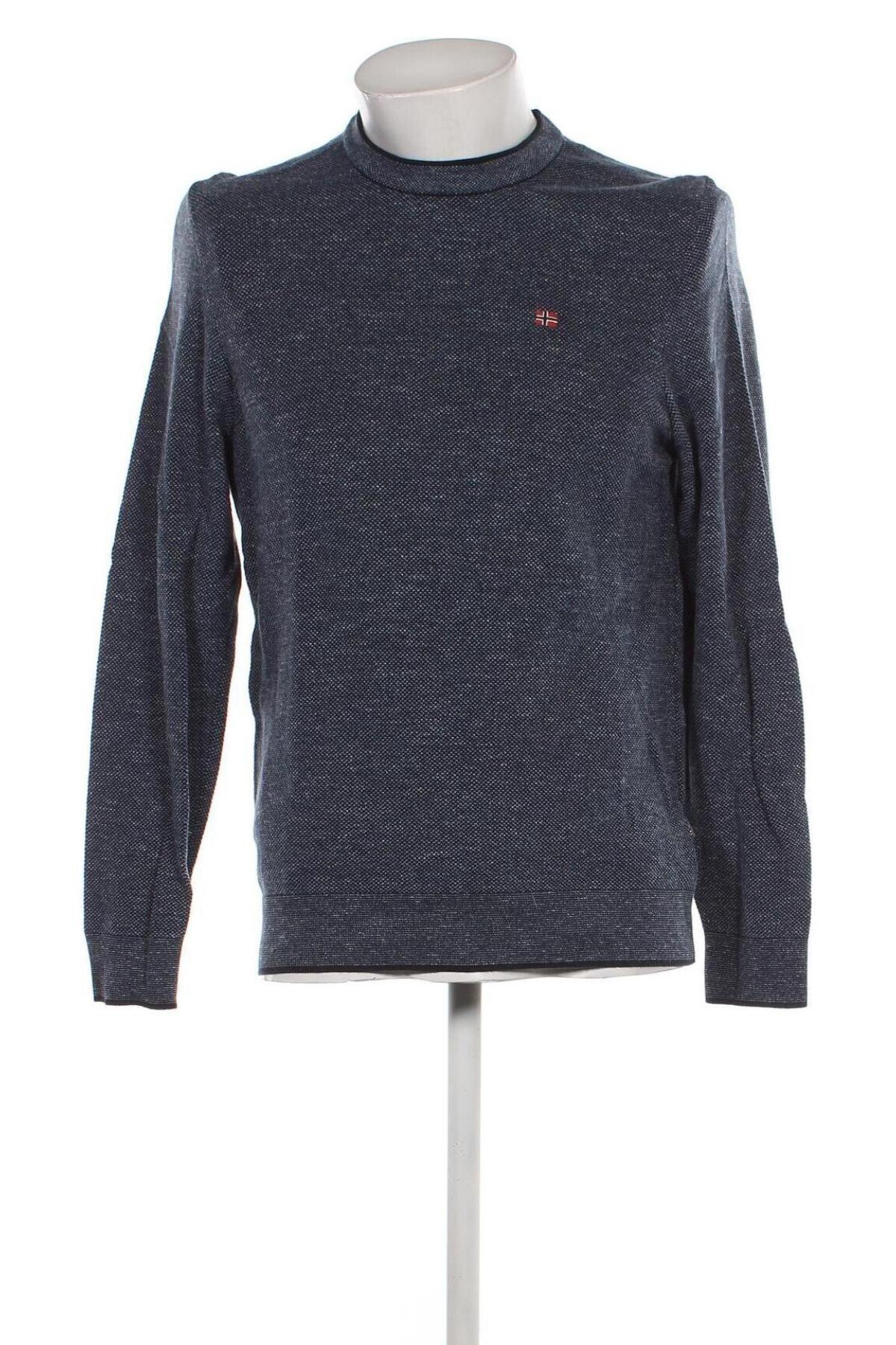 Мъжки пуловер Napapijri, Размер M, Цвят Син, Цена 65,28 лв.