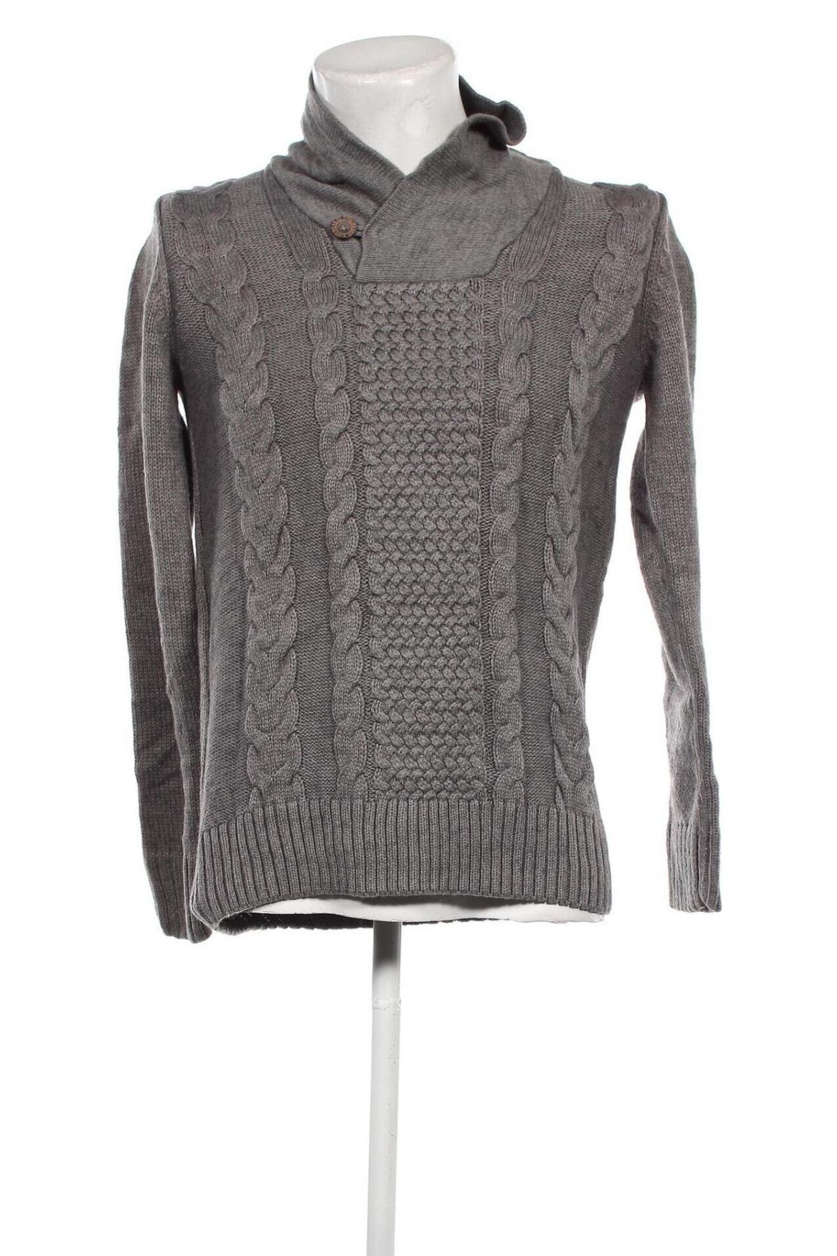 Ανδρικό πουλόβερ OWK, Μέγεθος M, Χρώμα Γκρί, Τιμή 6,82 €