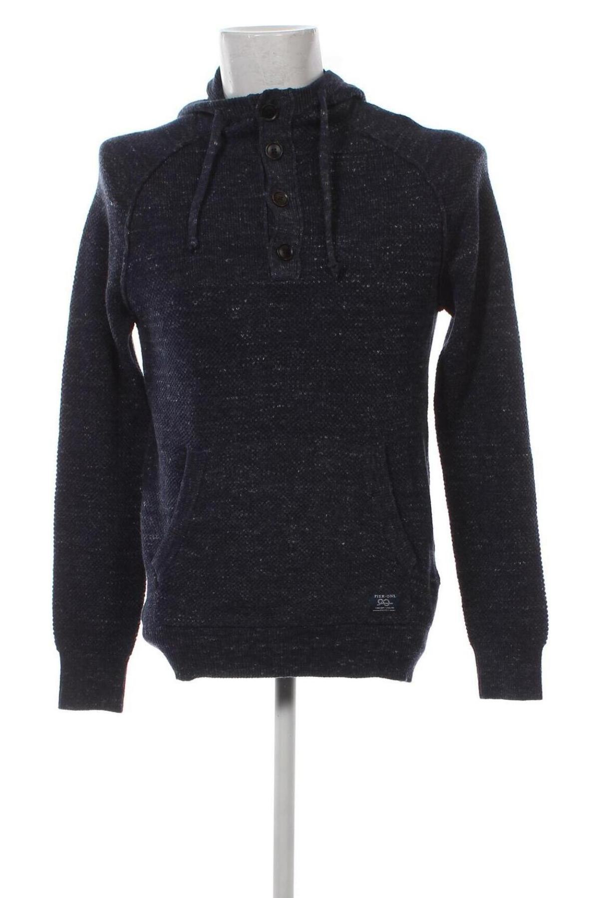 Ανδρικό πουλόβερ Pier One, Μέγεθος M, Χρώμα Μπλέ, Τιμή 9,96 €
