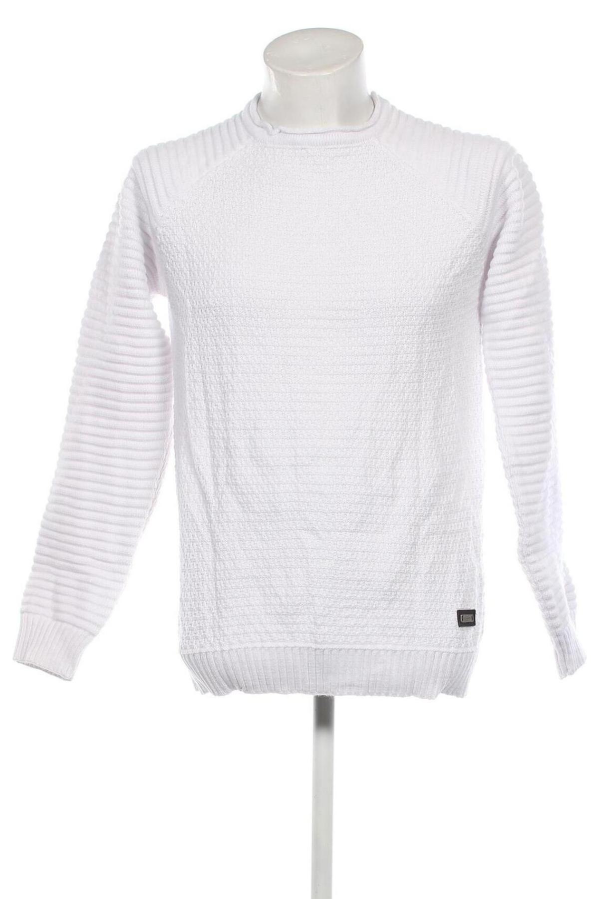 Мъжки пуловер Rusty Neal, Размер L, Цвят Бял, Цена 17,00 лв.
