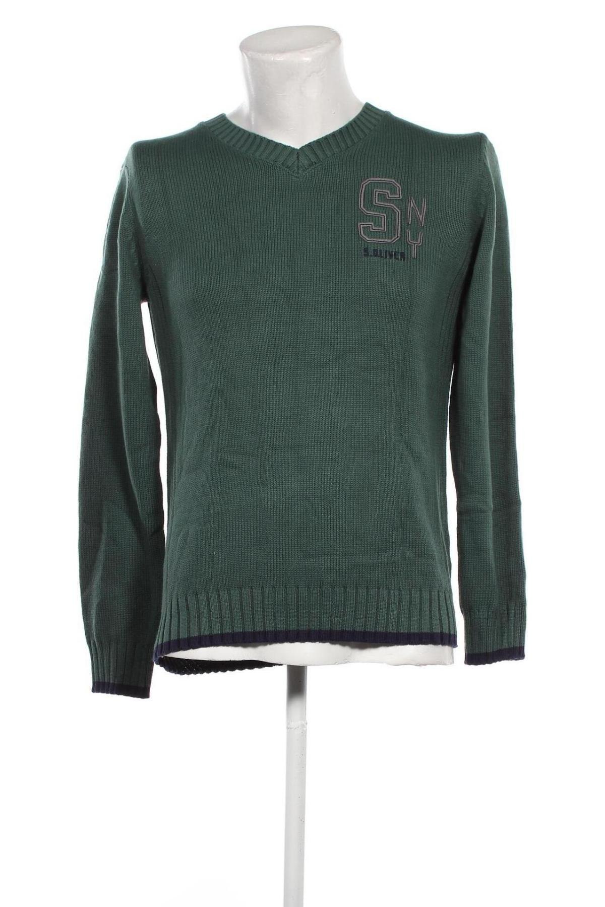 Pánský svetr  S.Oliver, Velikost XL, Barva Zelená, Cena  195,00 Kč