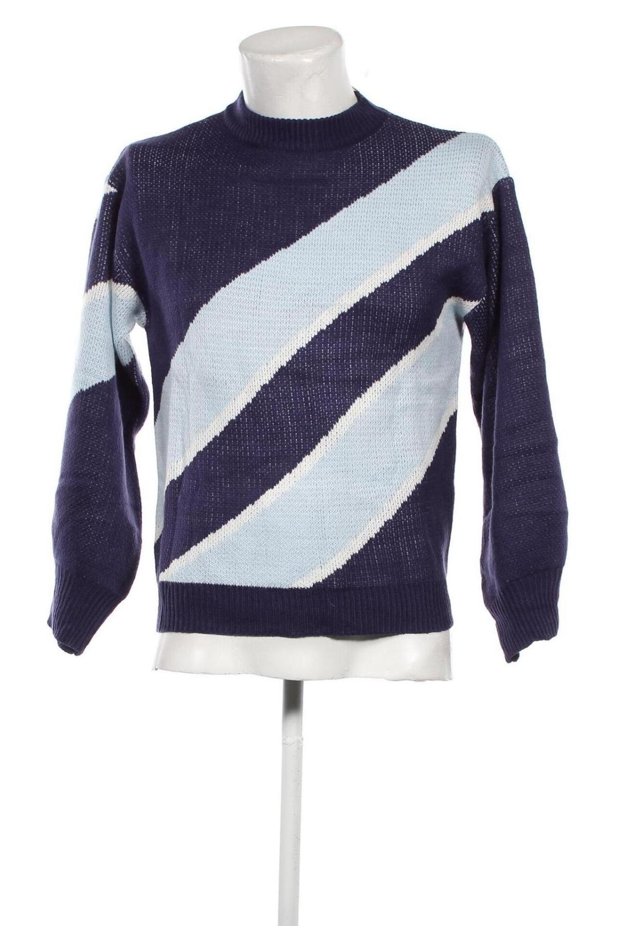 Ανδρικό πουλόβερ SHEIN, Μέγεθος S, Χρώμα Μπλέ, Τιμή 5,02 €