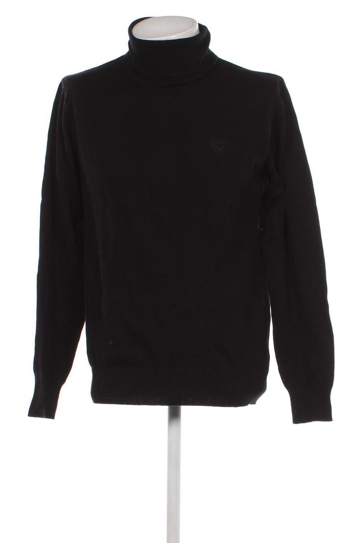 Ανδρικό πουλόβερ Schott, Μέγεθος L, Χρώμα Μαύρο, Τιμή 41,01 €