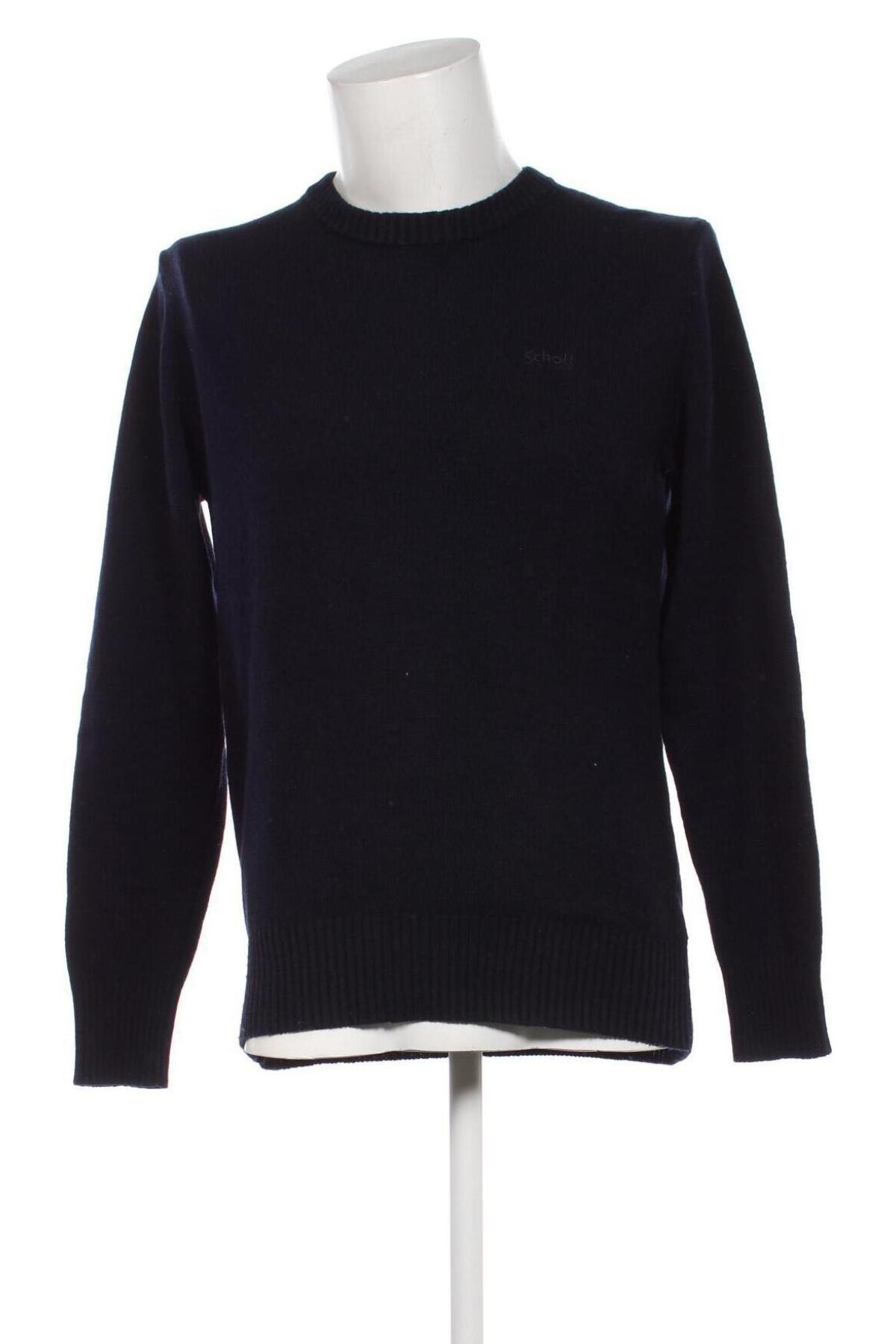 Herrenpullover Schott, Größe L, Farbe Blau, Preis 15,77 €