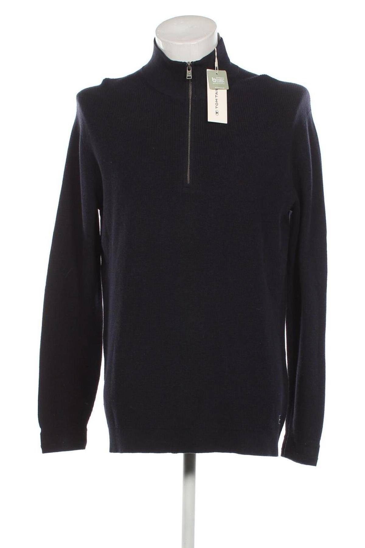 Мъжки пуловер Tom Tailor, Размер XL, Цвят Син, Цена 30,80 лв.