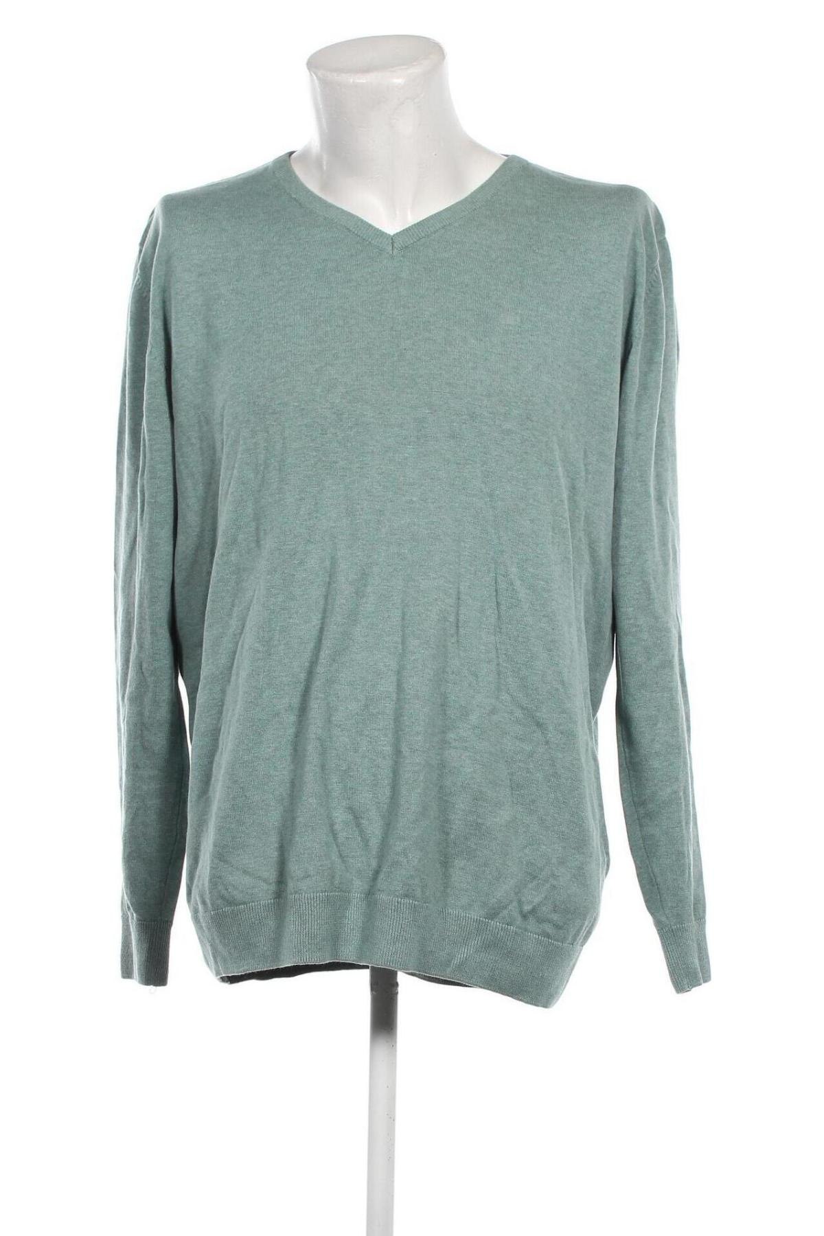 Ανδρικό πουλόβερ Tom Tailor, Μέγεθος 3XL, Χρώμα Πράσινο, Τιμή 7,77 €
