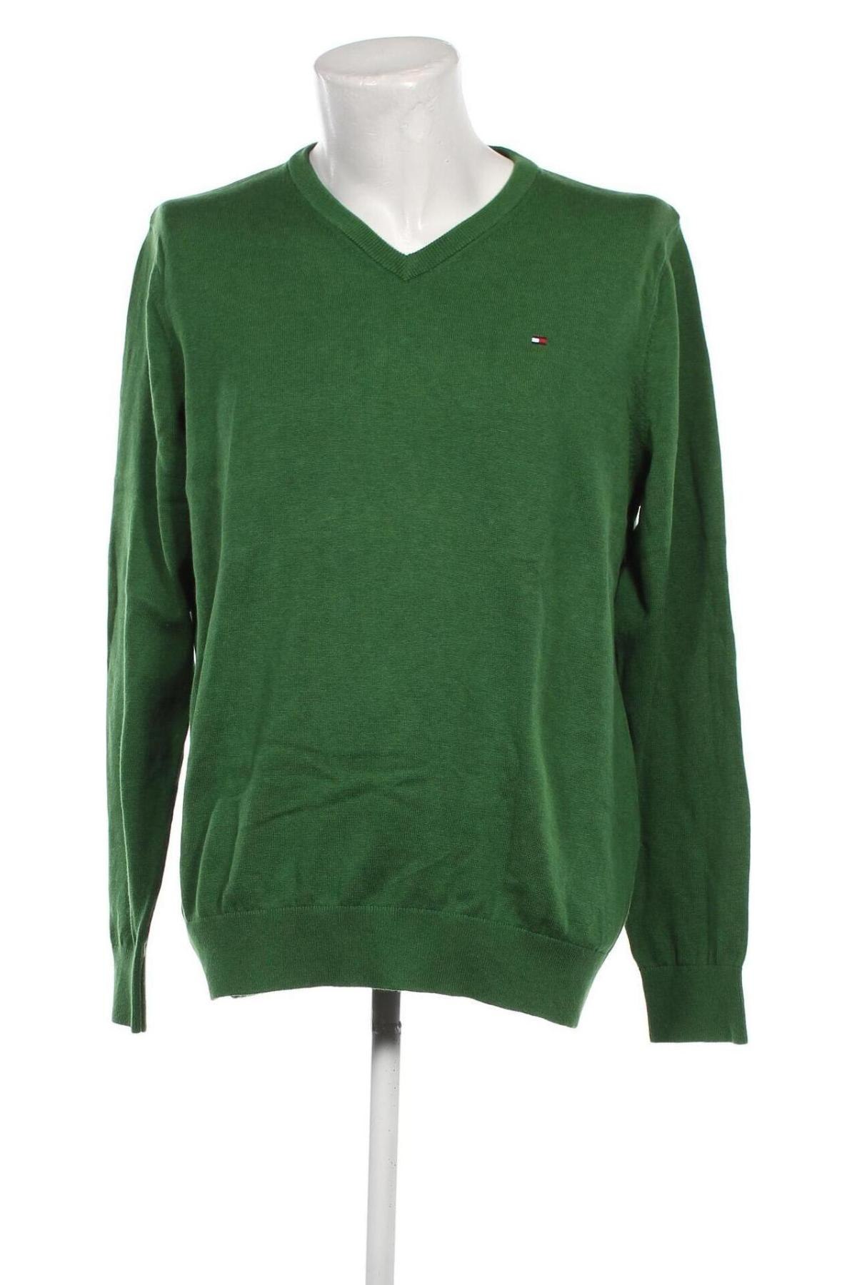 Мъжки пуловер Tommy Hilfiger, Размер XL, Цвят Зелен, Цена 96,14 лв.