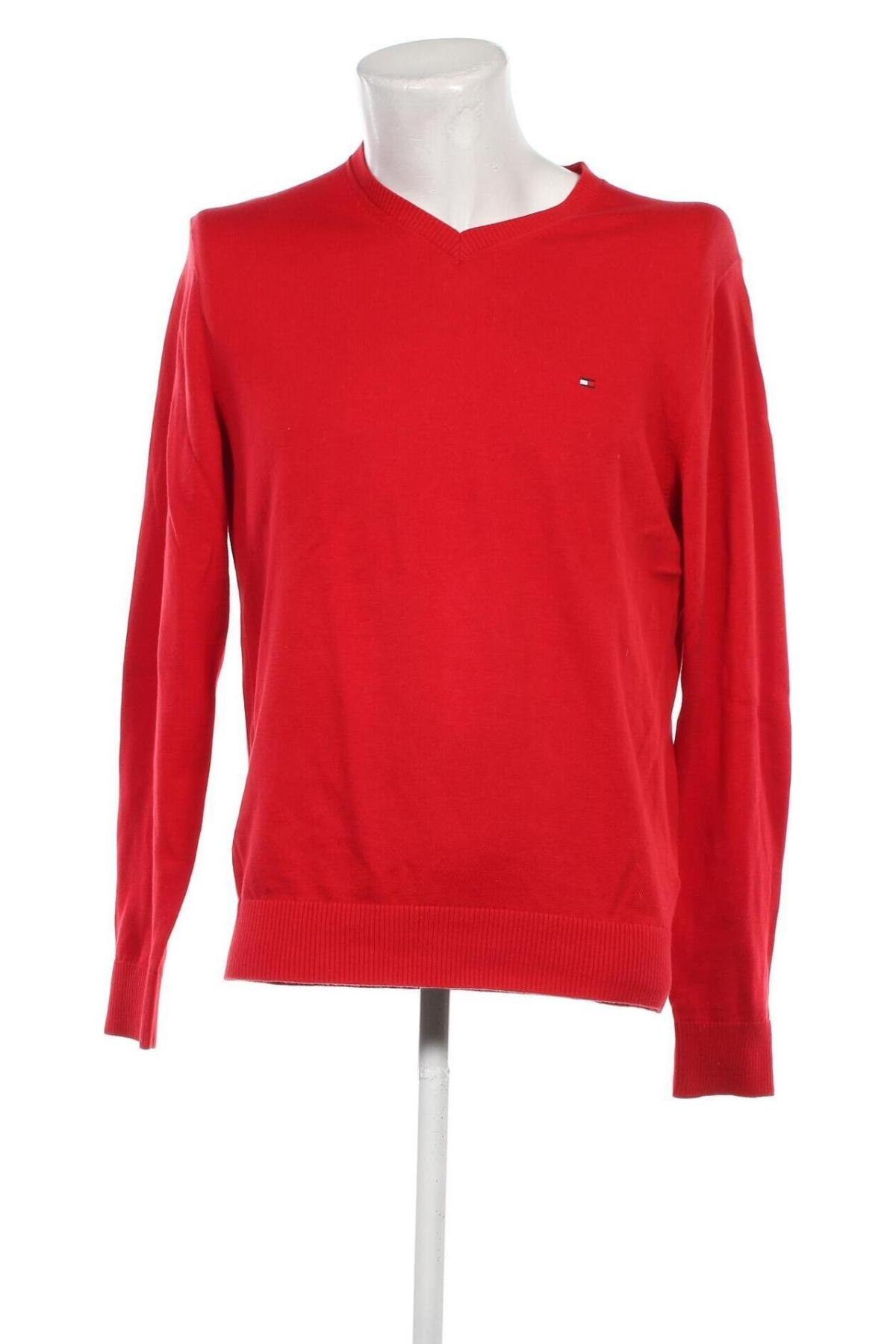 Ανδρικό πουλόβερ Tommy Hilfiger, Μέγεθος L, Χρώμα Κόκκινο, Τιμή 49,00 €