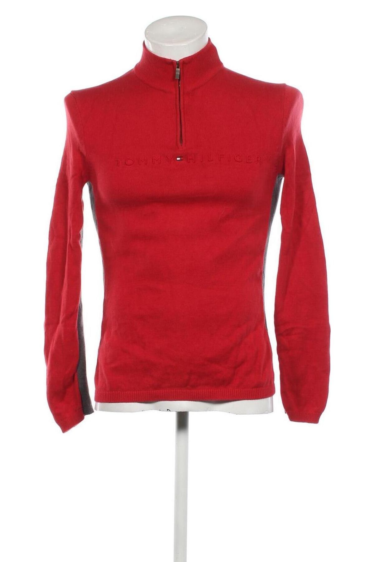Мъжки пуловер Tommy Hilfiger, Размер M, Цвят Червен, Цена 96,00 лв.