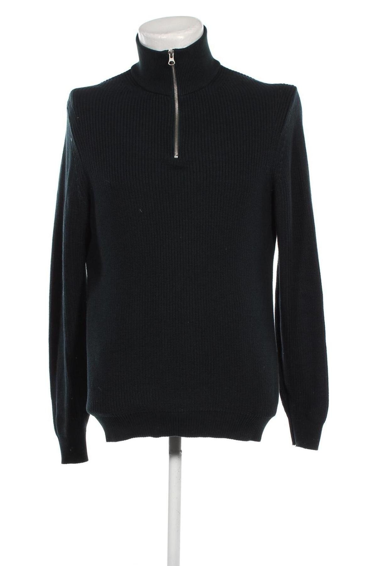 Ανδρικό πουλόβερ Zara, Μέγεθος L, Χρώμα Πράσινο, Τιμή 16,37 €