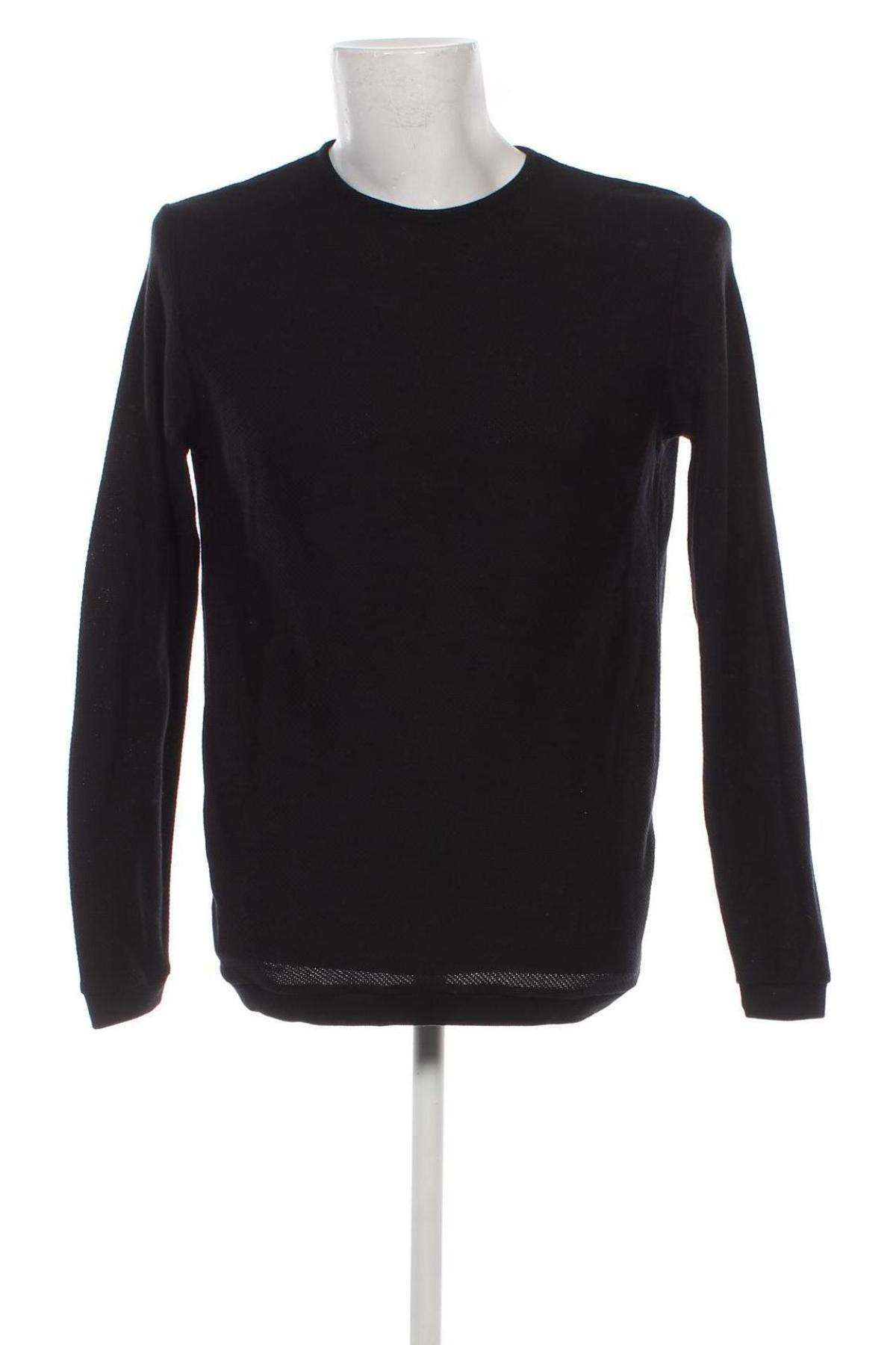 Мъжки пуловер Zara Man, Размер L, Цвят Черен, Цена 45,00 лв.