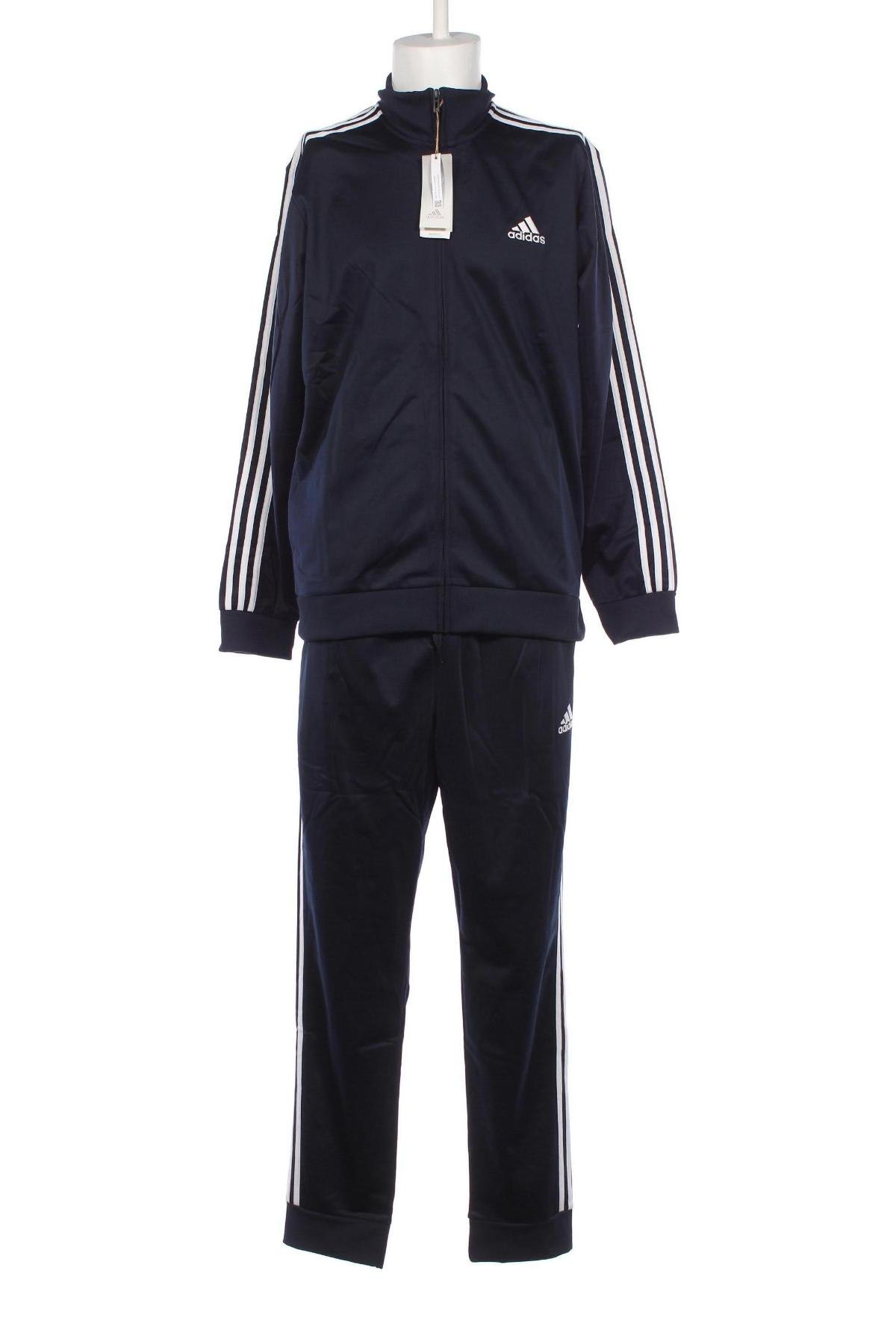 Ανδρικό αθλητικό σετ Adidas, Μέγεθος XXL, Χρώμα Μπλέ, Τιμή 59,89 €