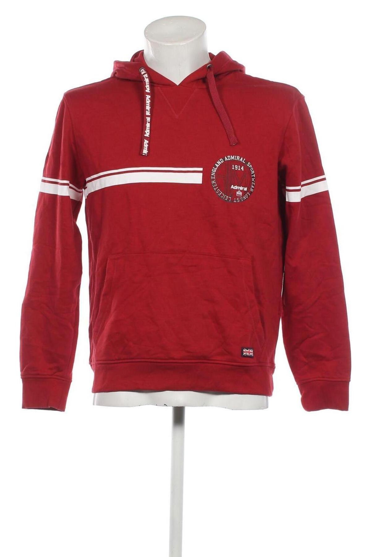 Herren Sweatshirt Admiral, Größe M, Farbe Rot, Preis € 14,55