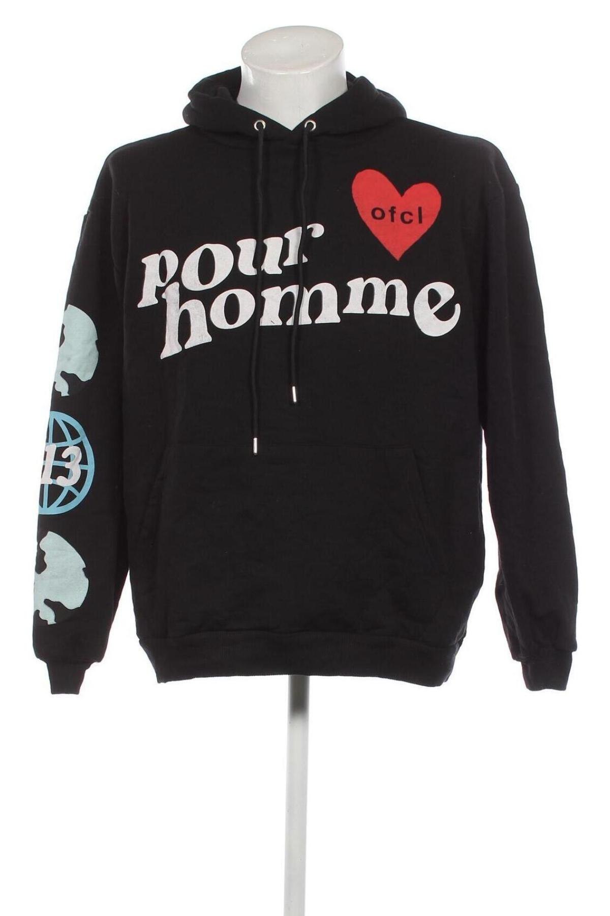 Herren Sweatshirt Boohoo, Größe M, Farbe Schwarz, Preis 20,18 €