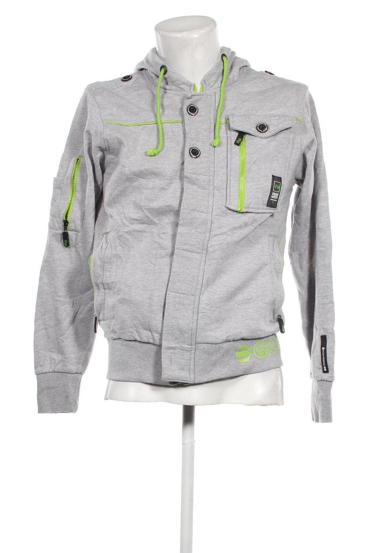 Herren Sweatshirt Crosshatch, Größe M, Farbe Grau, Preis € 15,12