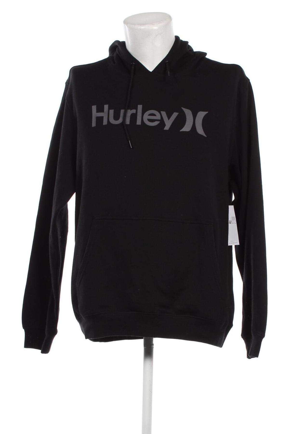 Ανδρικό φούτερ Hurley, Μέγεθος L, Χρώμα Μαύρο, Τιμή 60,08 €