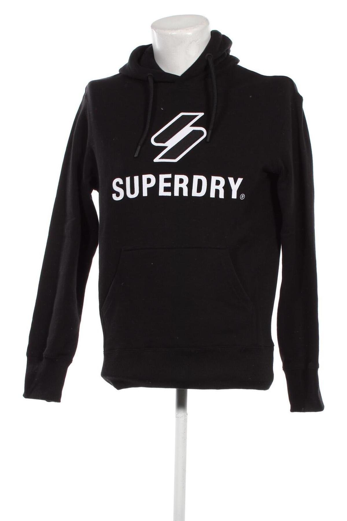 Herren Sweatshirt Superdry, Größe XS, Farbe Schwarz, Preis 29,51 €