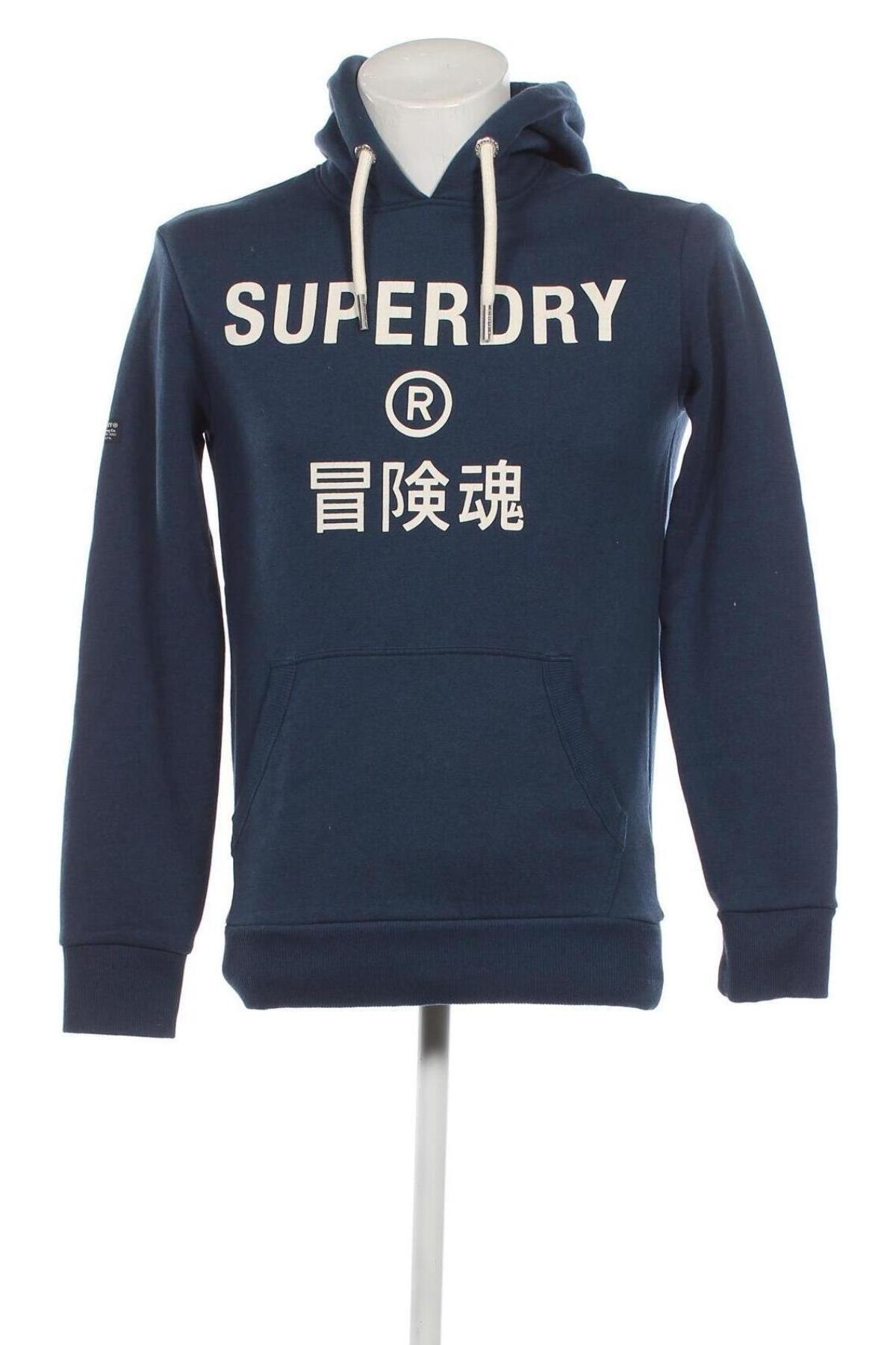 Herren Sweatshirt Superdry, Größe XS, Farbe Blau, Preis € 10,93