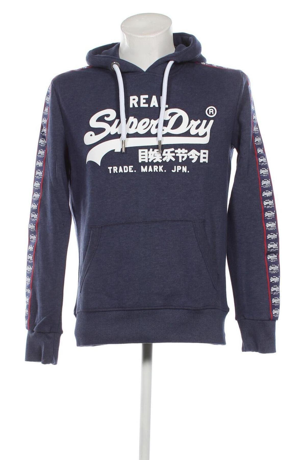 Ανδρικό φούτερ Superdry, Μέγεθος S, Χρώμα Μπλέ, Τιμή 15,30 €