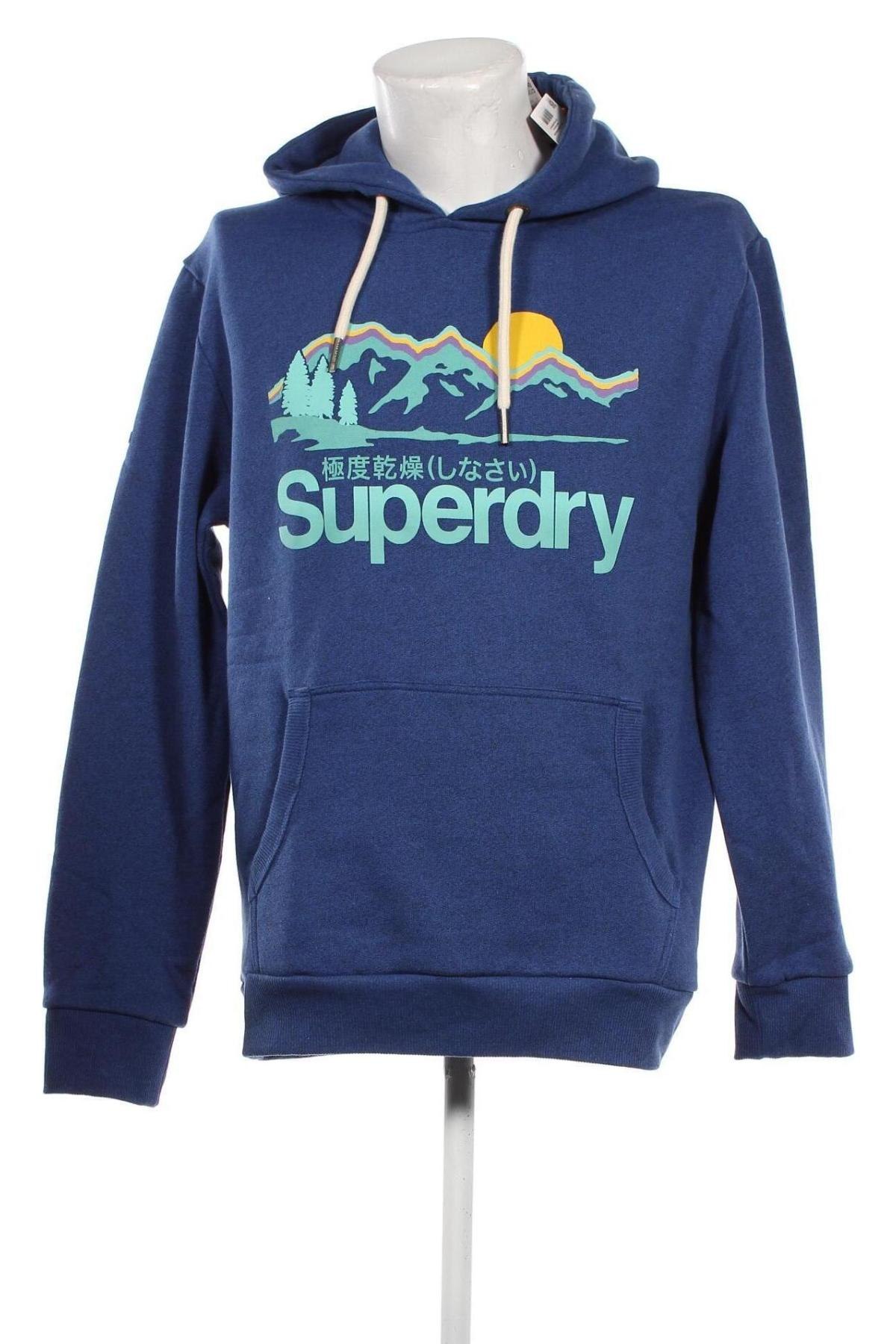 Herren Sweatshirt Superdry, Größe XL, Farbe Blau, Preis 44,26 €