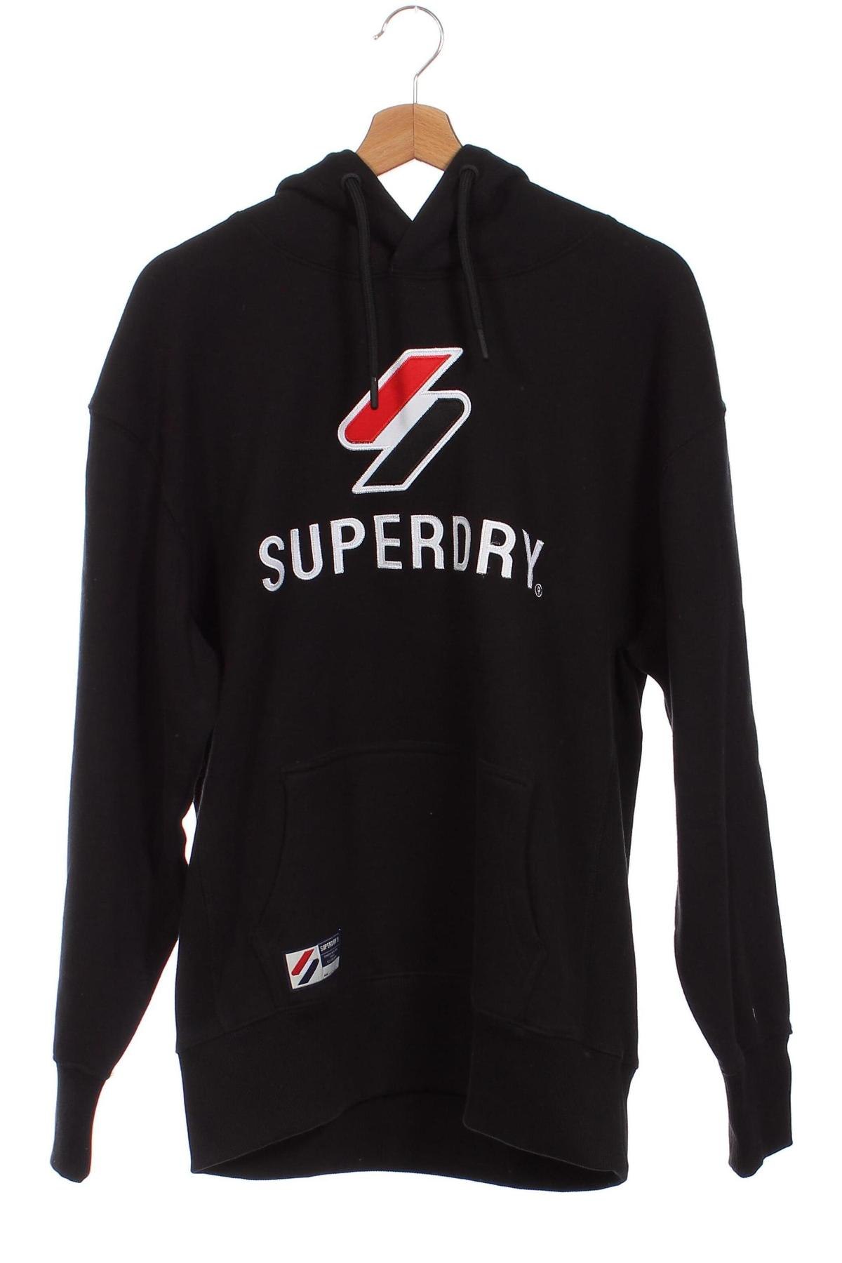 Ανδρικό φούτερ Superdry, Μέγεθος XS, Χρώμα Μαύρο, Τιμή 29,51 €