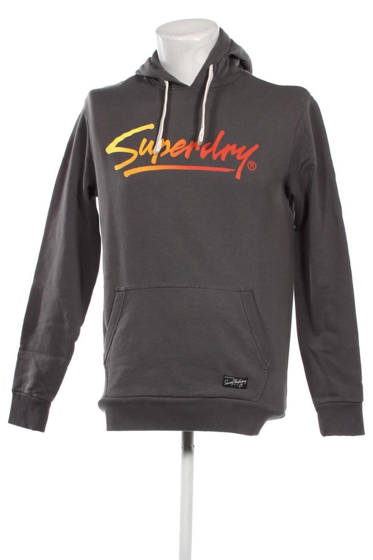 Herren Sweatshirt Superdry, Größe S, Farbe Grau, Preis 29,51 €