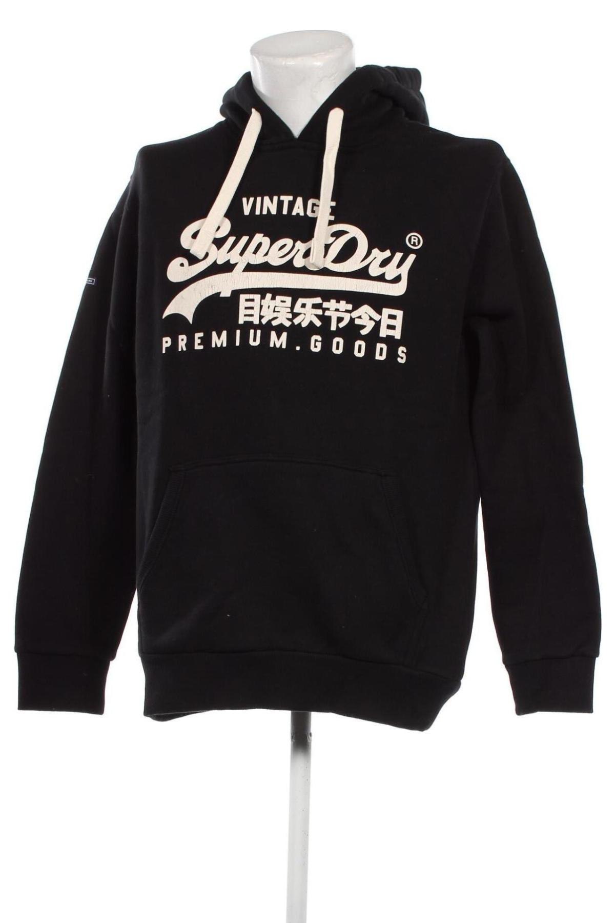 Herren Sweatshirt Superdry, Größe L, Farbe Schwarz, Preis € 44,26