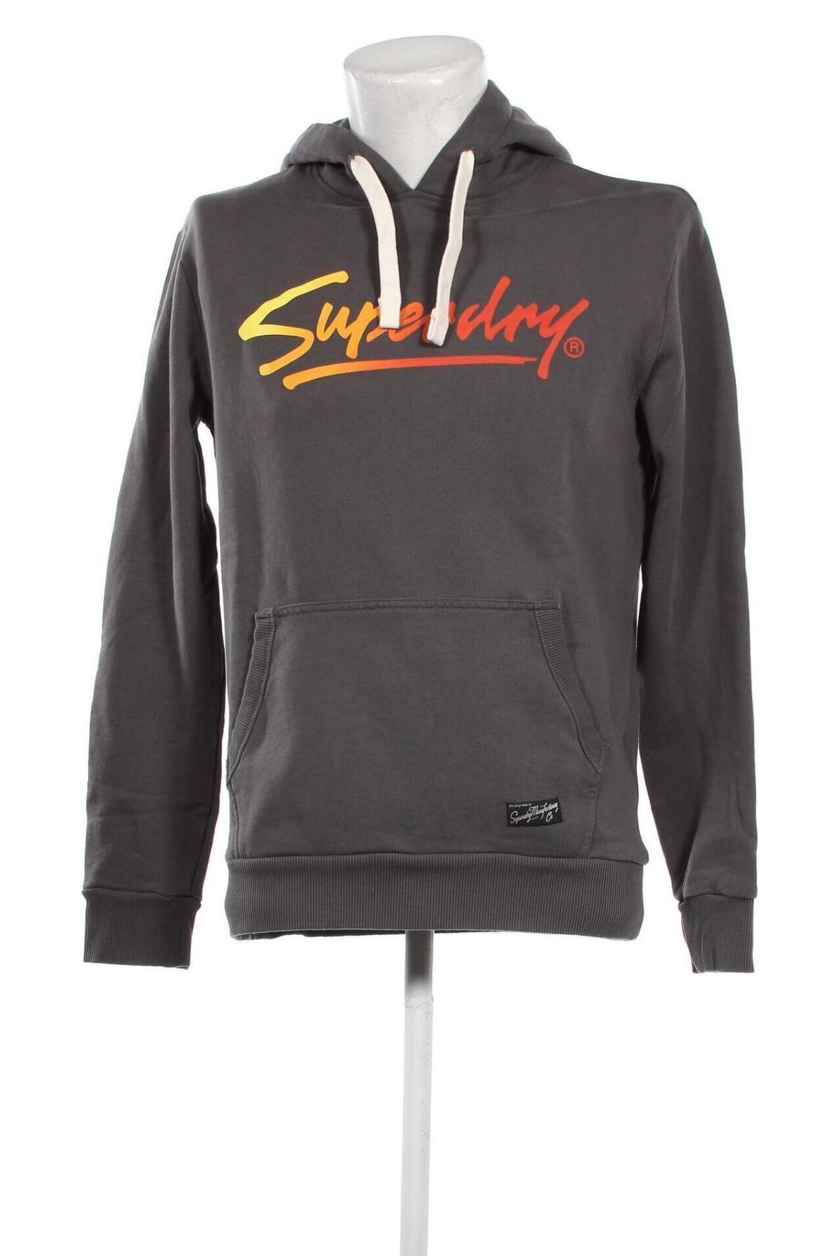 Herren Sweatshirt Superdry, Größe M, Farbe Grau, Preis 29,51 €