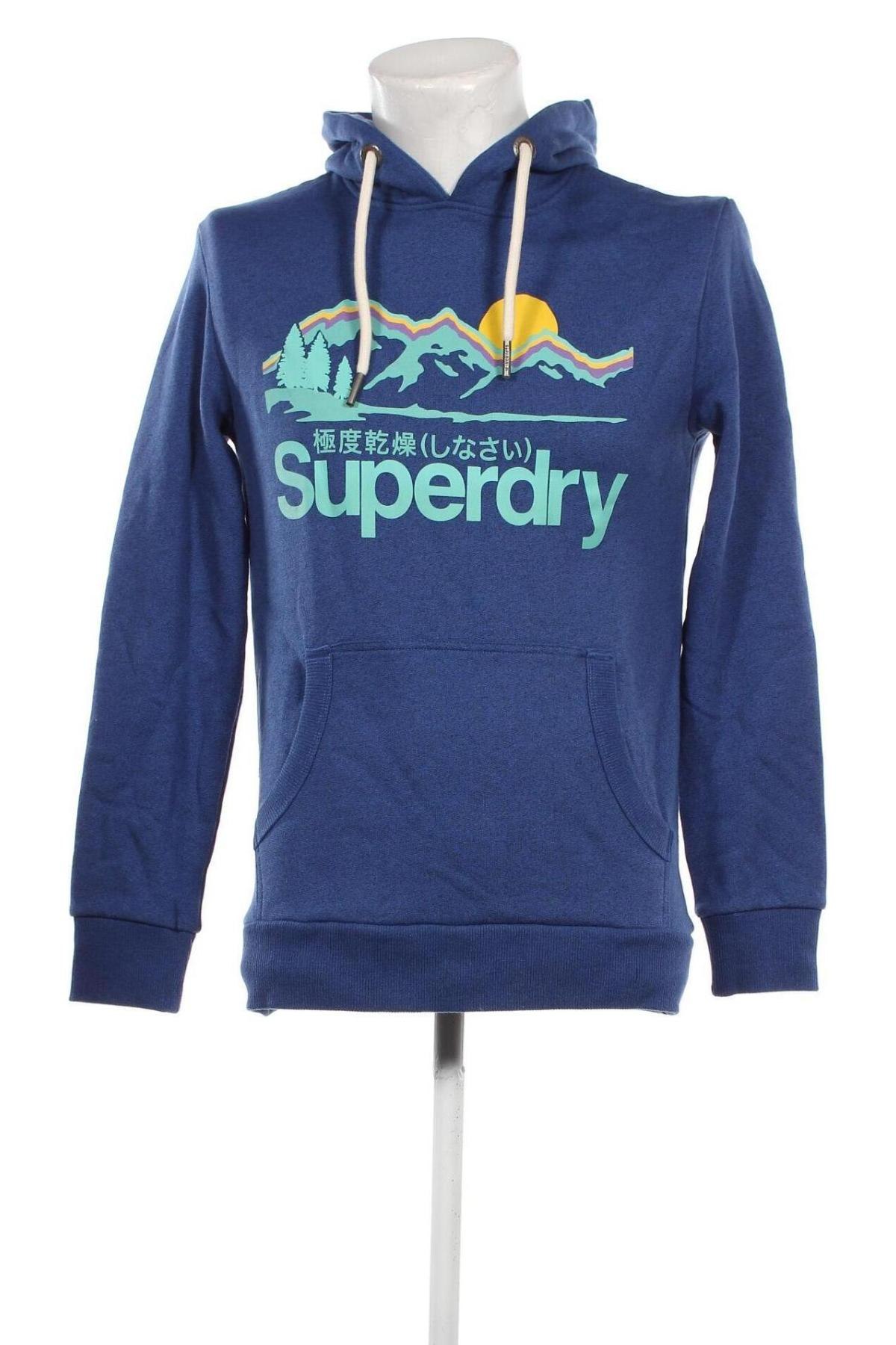 Herren Sweatshirt Superdry, Größe S, Farbe Blau, Preis 44,26 €