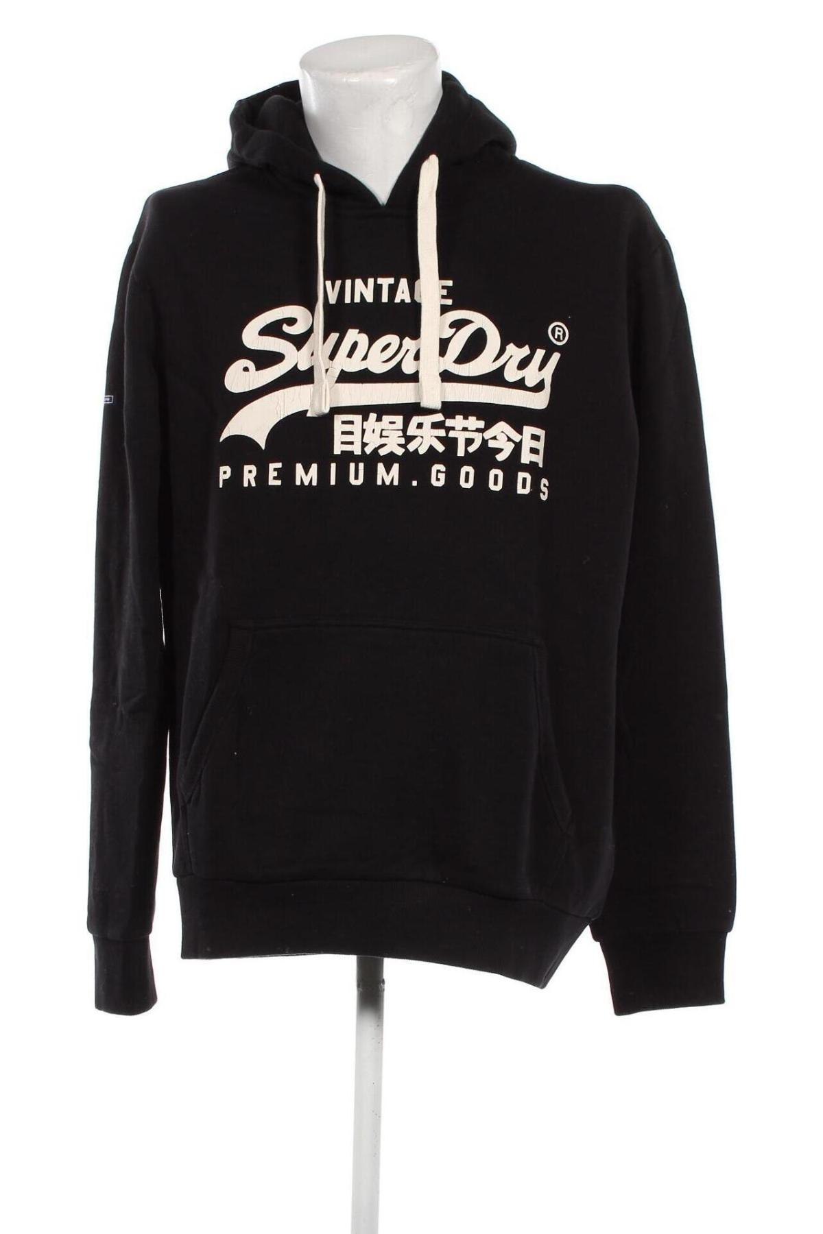 Herren Sweatshirt Superdry, Größe XL, Farbe Schwarz, Preis € 27,32