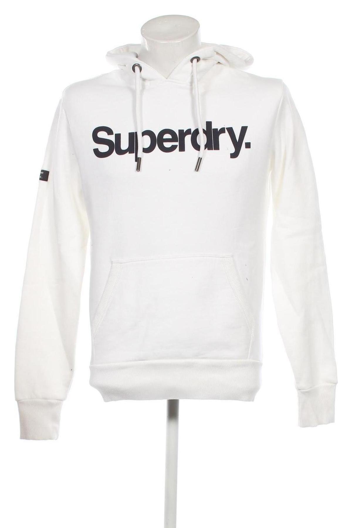 Ανδρικό φούτερ Superdry, Μέγεθος S, Χρώμα Λευκό, Τιμή 45,35 €